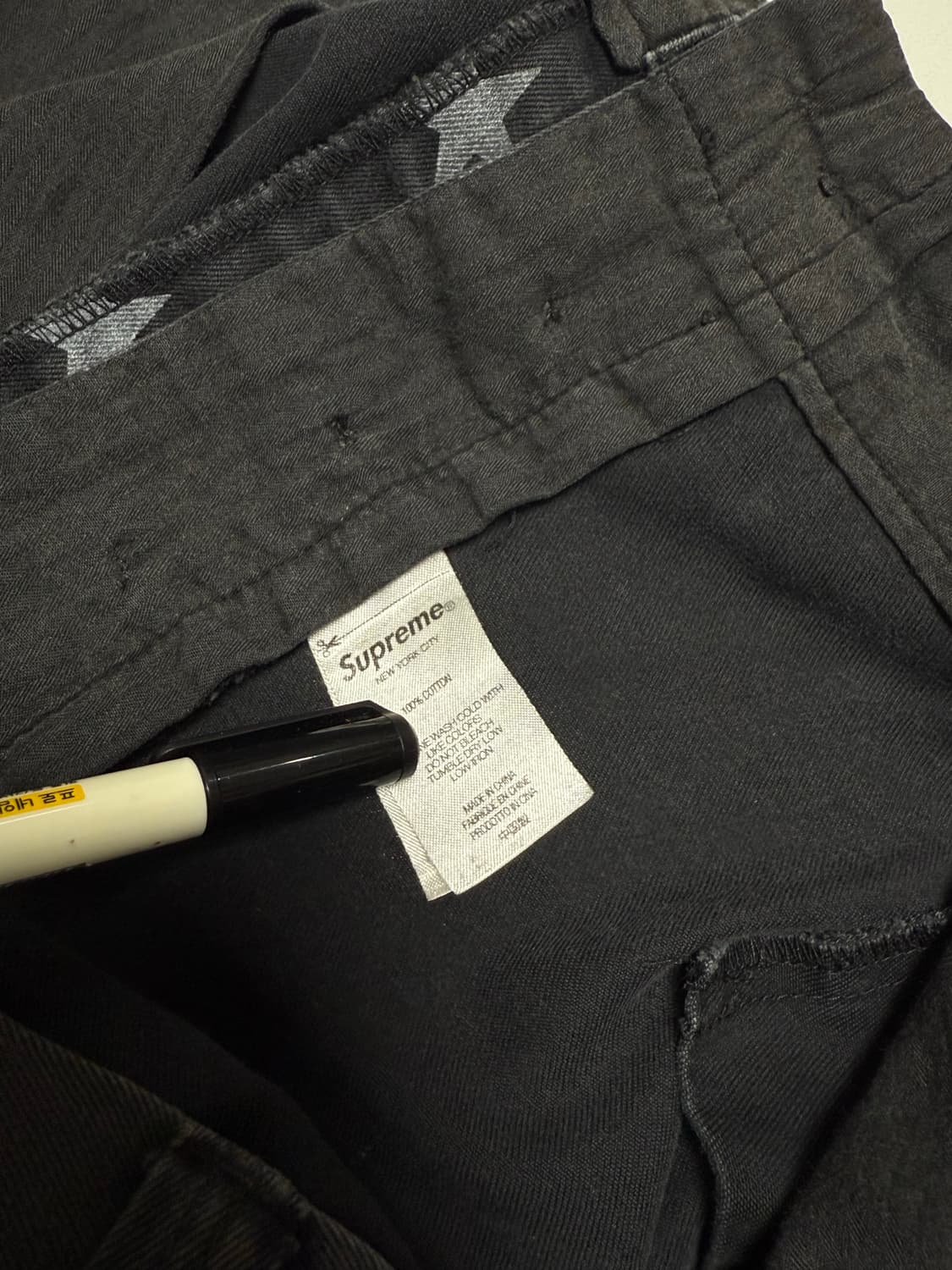 슈프림 핀업걸 핀업스타 치노팬츠 블랙 36 상품이미지8