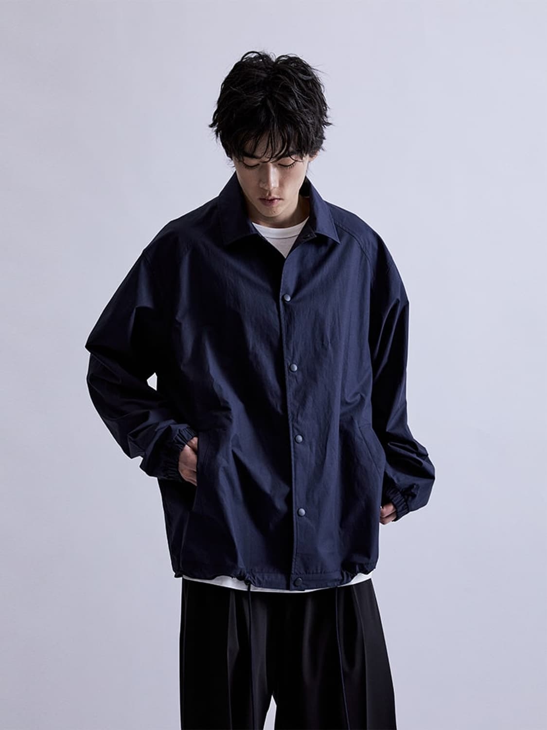 [46] 준지 24SS 코어 스탠다드 베이직 셔츠 네이비 상품이미지8