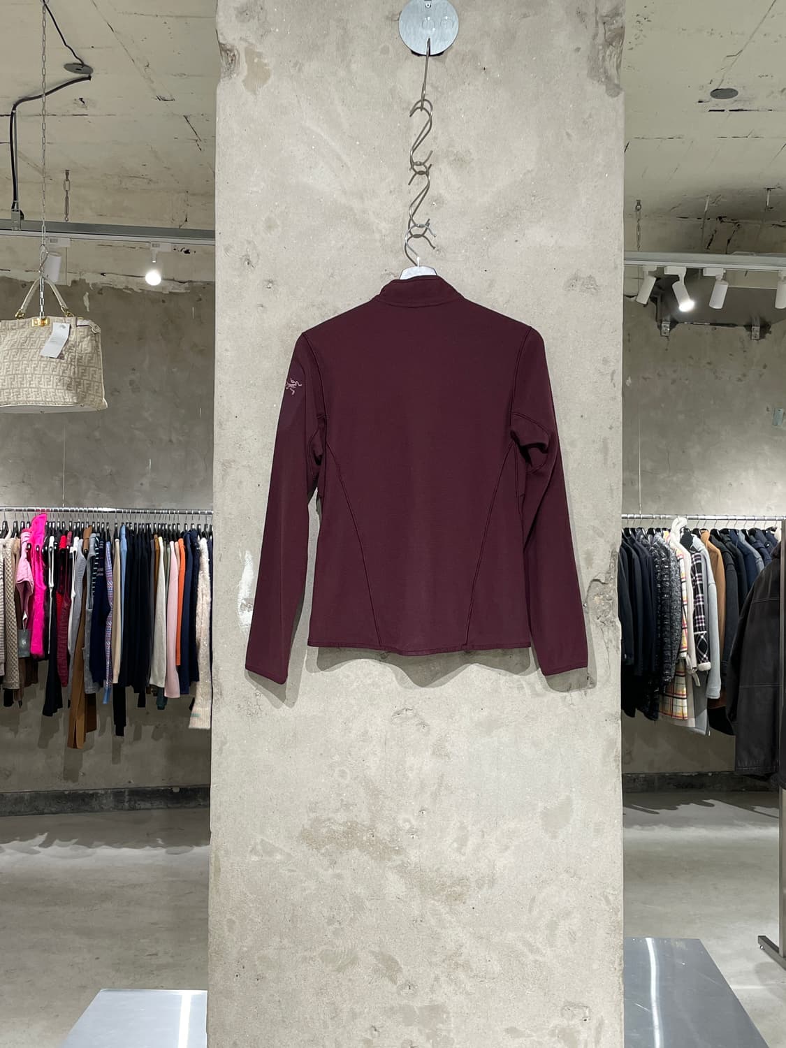 아크테릭스 버건디 델타 LT 집 넥 와플 플리스 상품이미지6