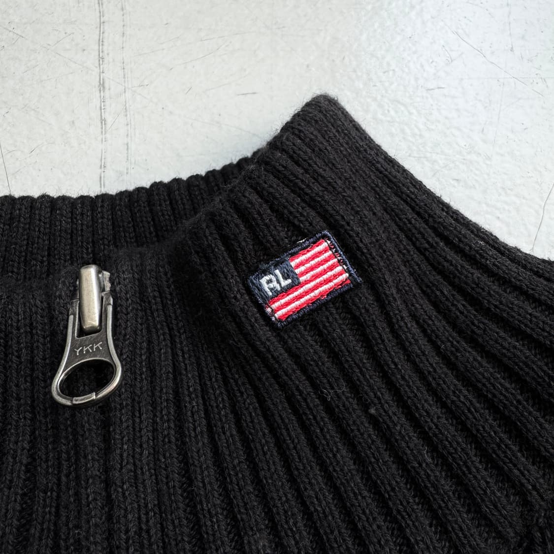 폴로 아노락 성조기 스몰로고 딱붙 니트 상품이미지4