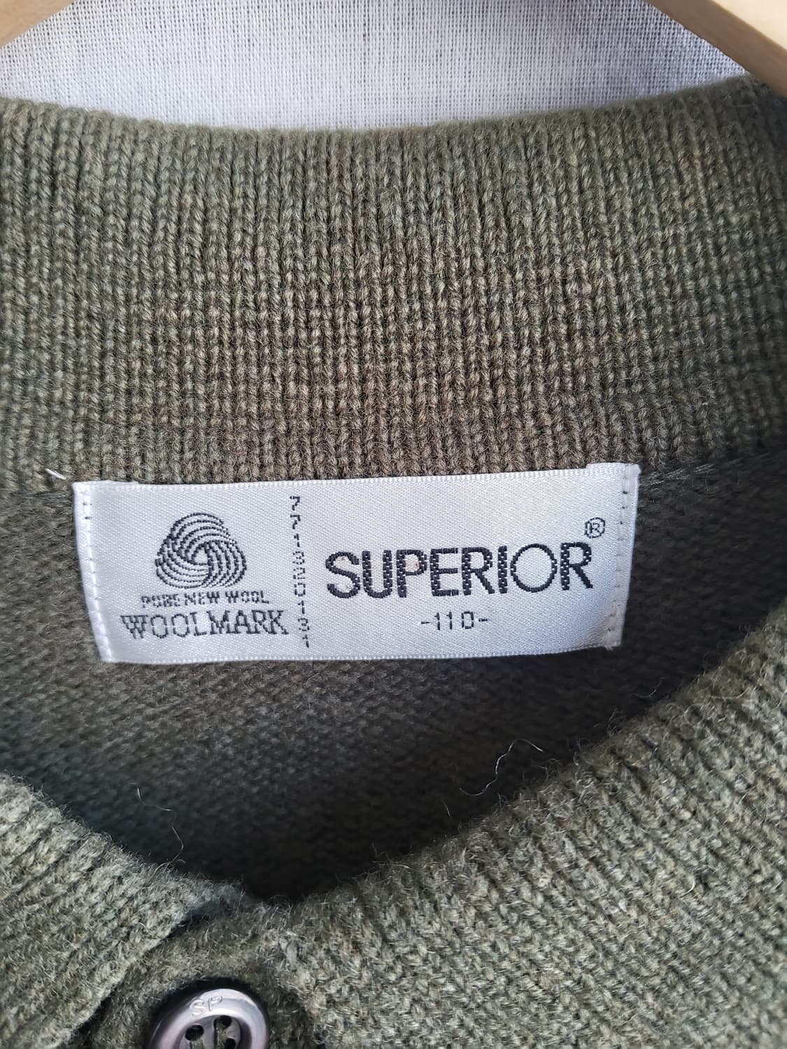 슈페리어 니트 카라티셔츠 남성용 110사이즈 상품이미지4