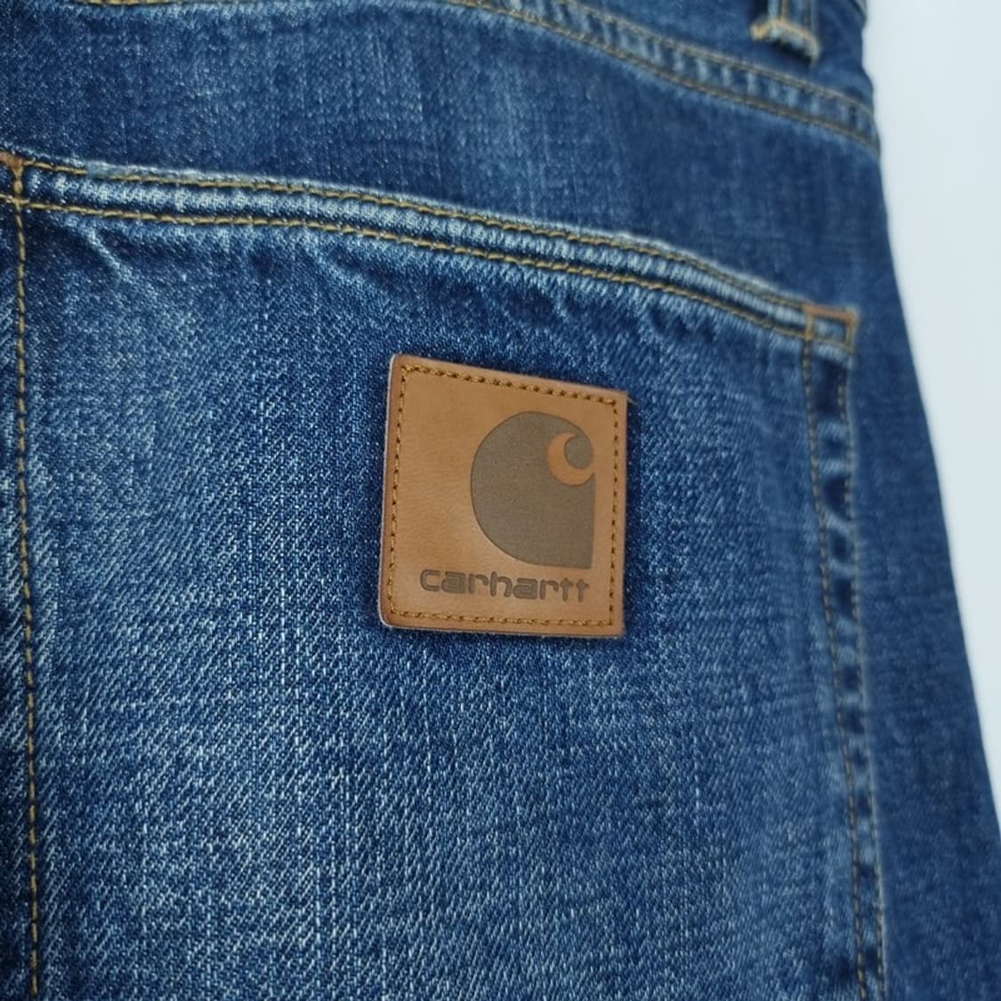 [칼하트] 로고 패치 테이퍼드 데님 팬츠 청바지 M18080 상품이미지7