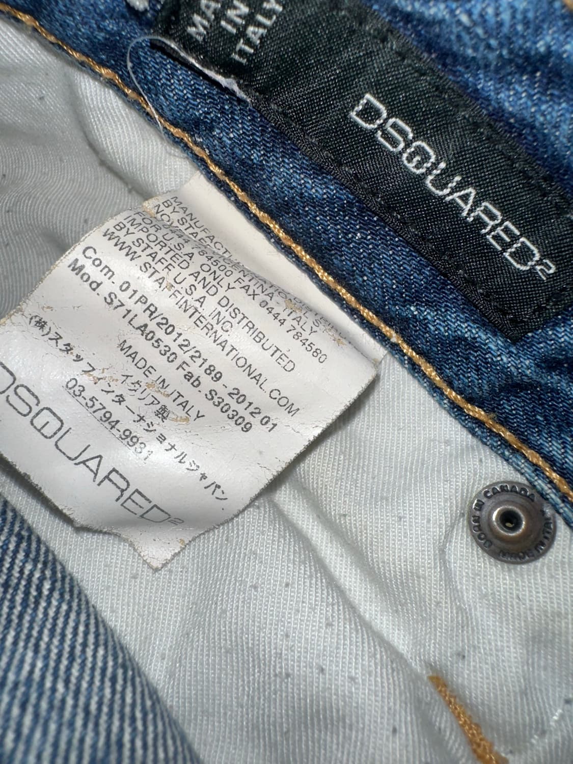 DSQUARED2 디스퀘어드2 페인팅 슬림핏 진 상품이미지5