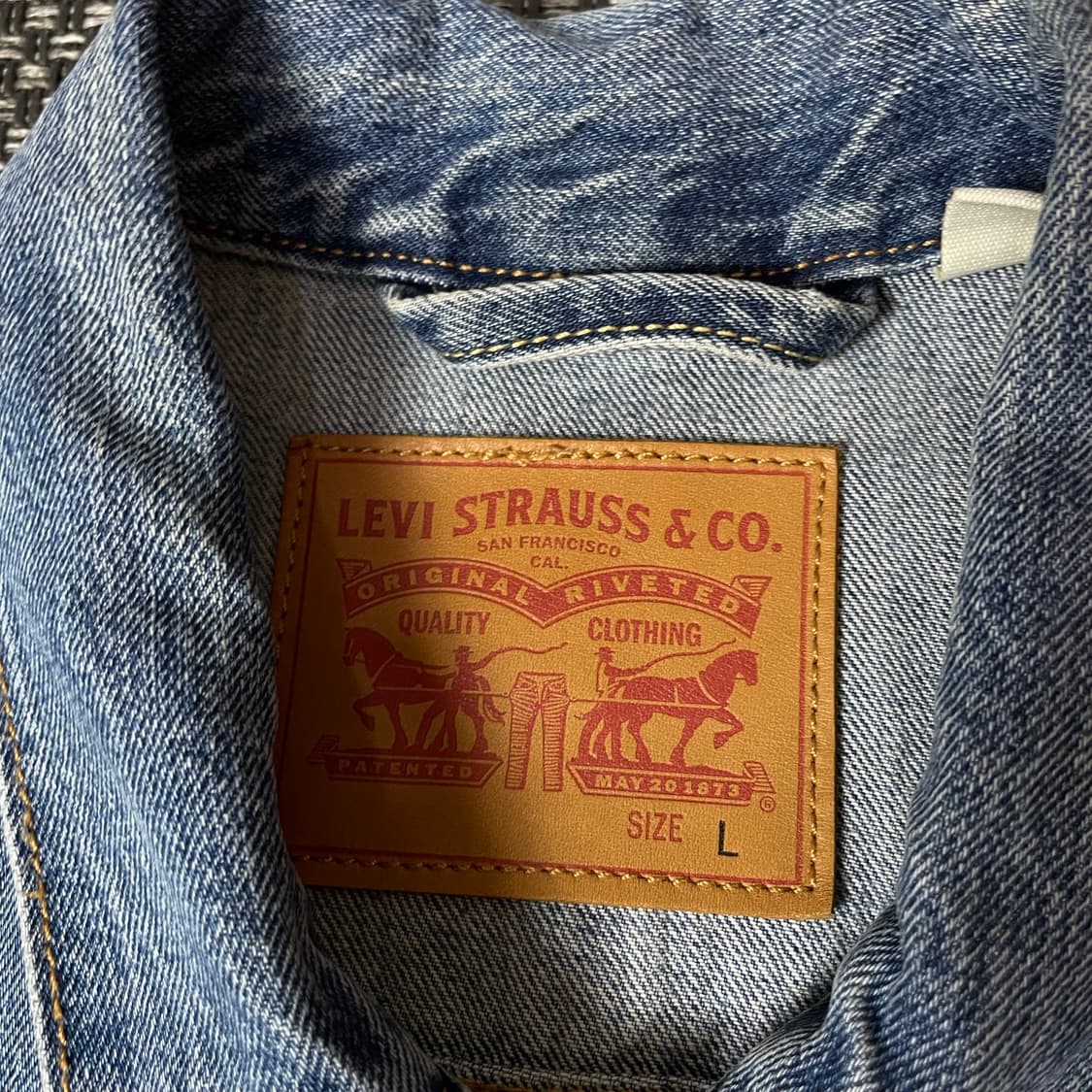 리바이스 연청 투포켓 데님 자켓 L 상품이미지4