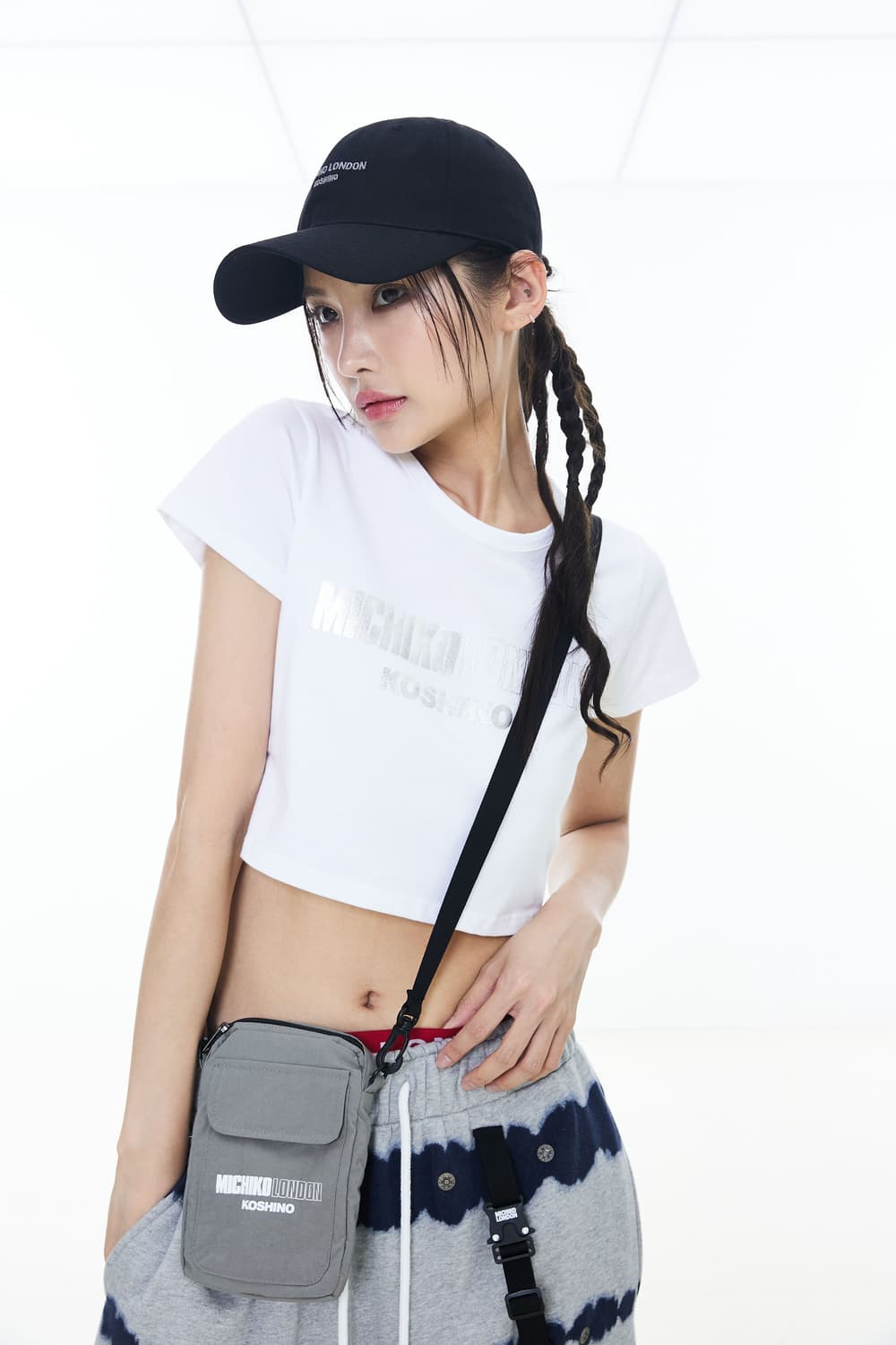 미치코 런던 타이다이 트레이닝 벨트 포인트 스커트 무신사 빈티지  상품이미지2