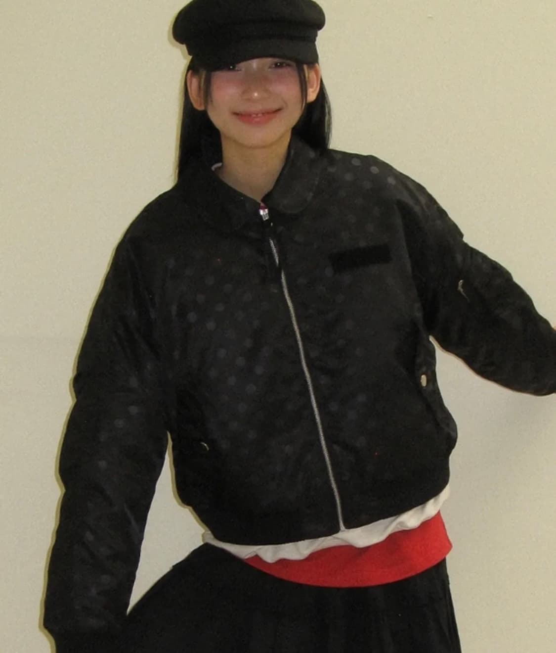 론론 INNER POINTED BOMBER MA-1 JUMPER DOT  상품이미지1