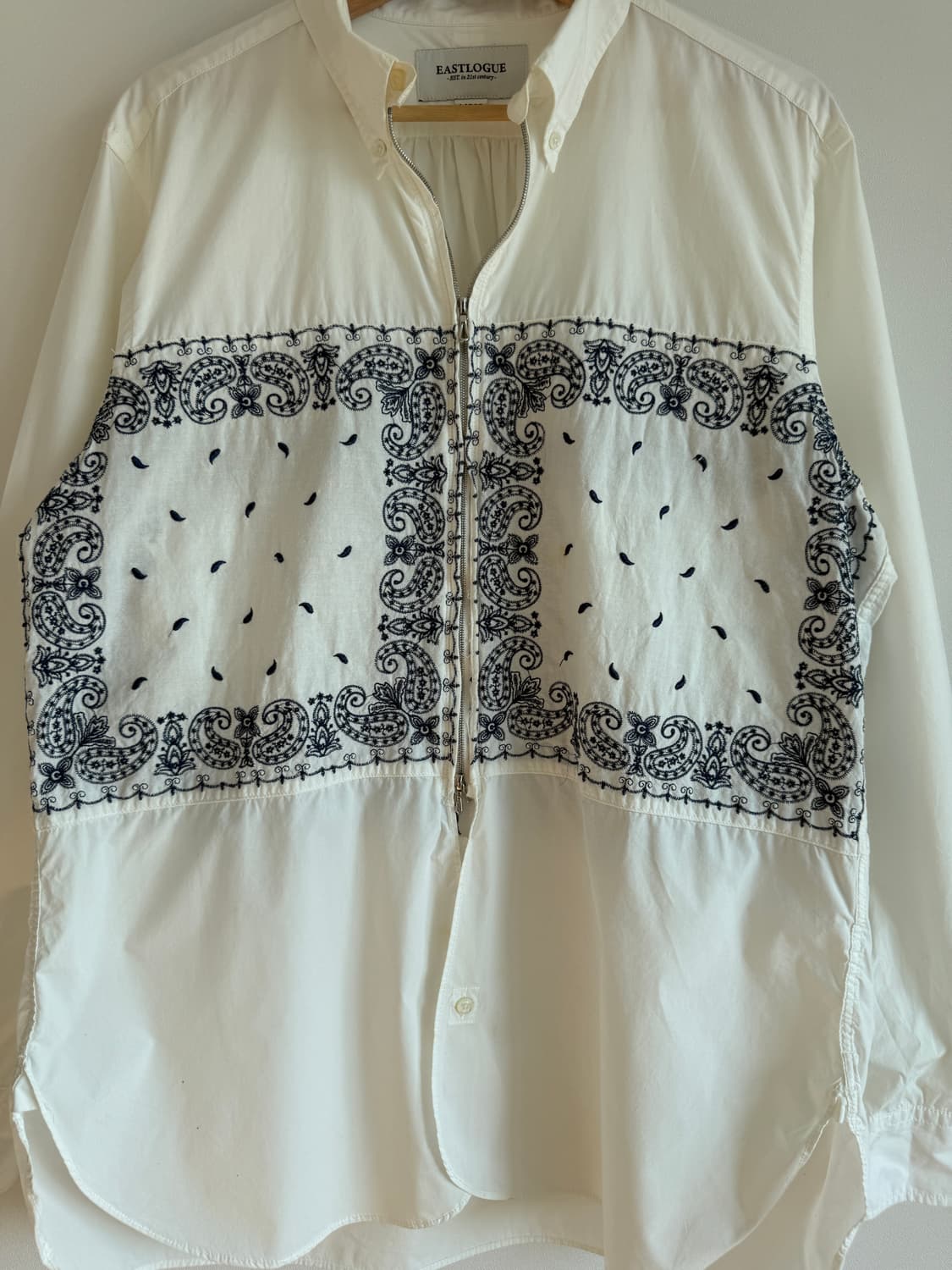 이스트로그(EASTLOGUE) 페이즐리 자수 셔츠 상품이미지4