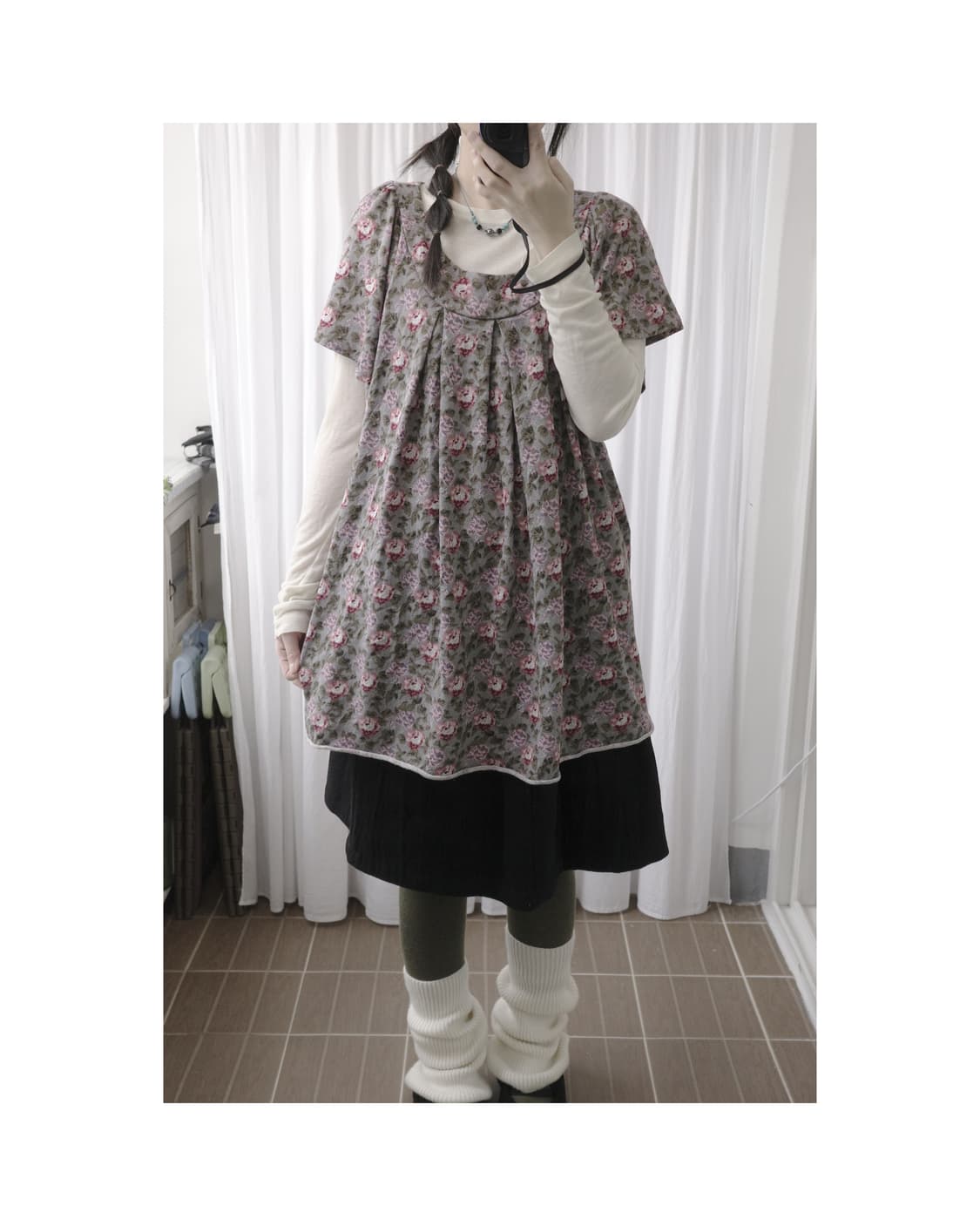 PQ Vintage flower t-shirts 상품이미지3