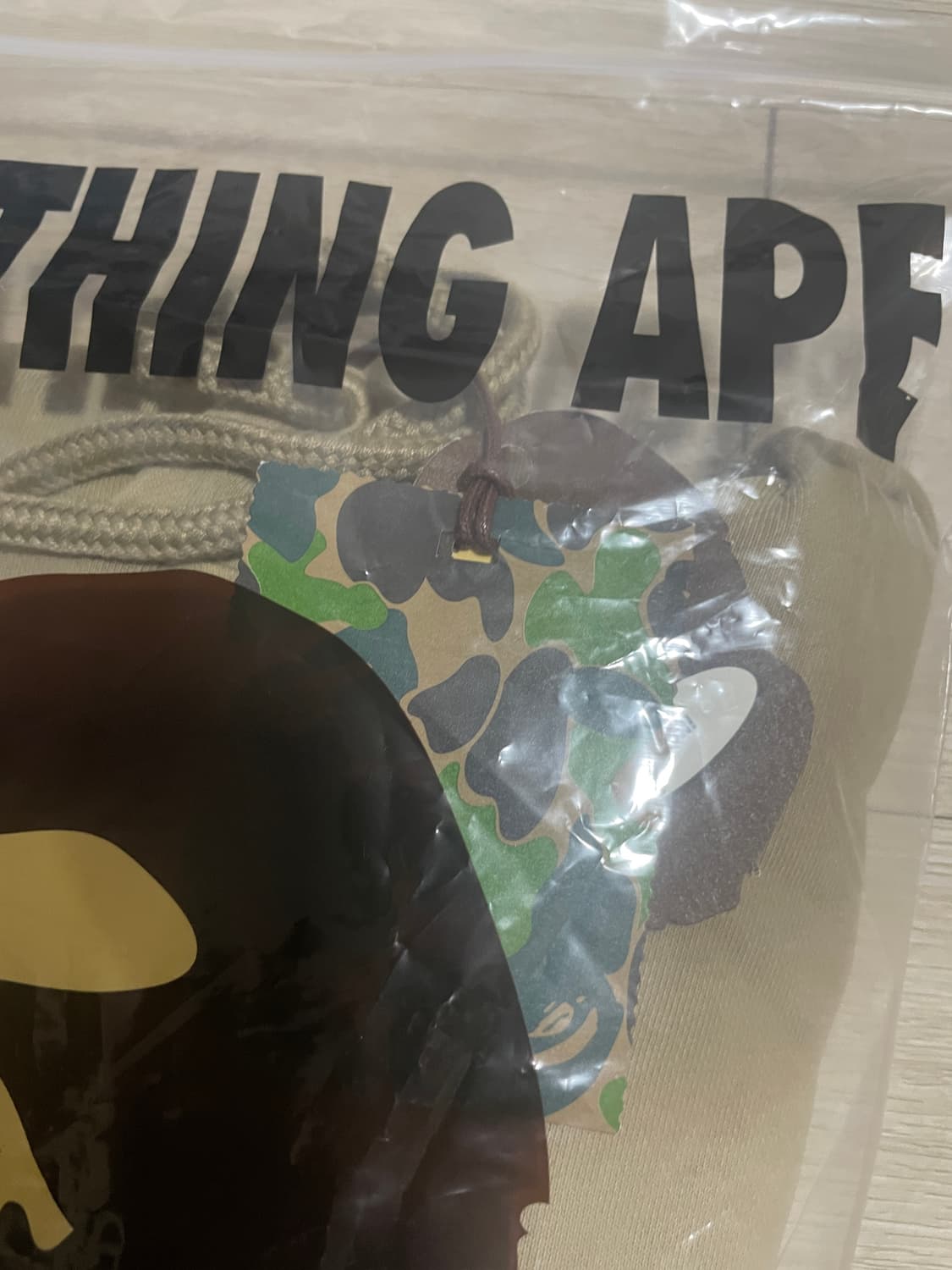 BAPE 베이프 후드 베이지 (정품 택O 새상품) 가격제안가능 상품이미지4