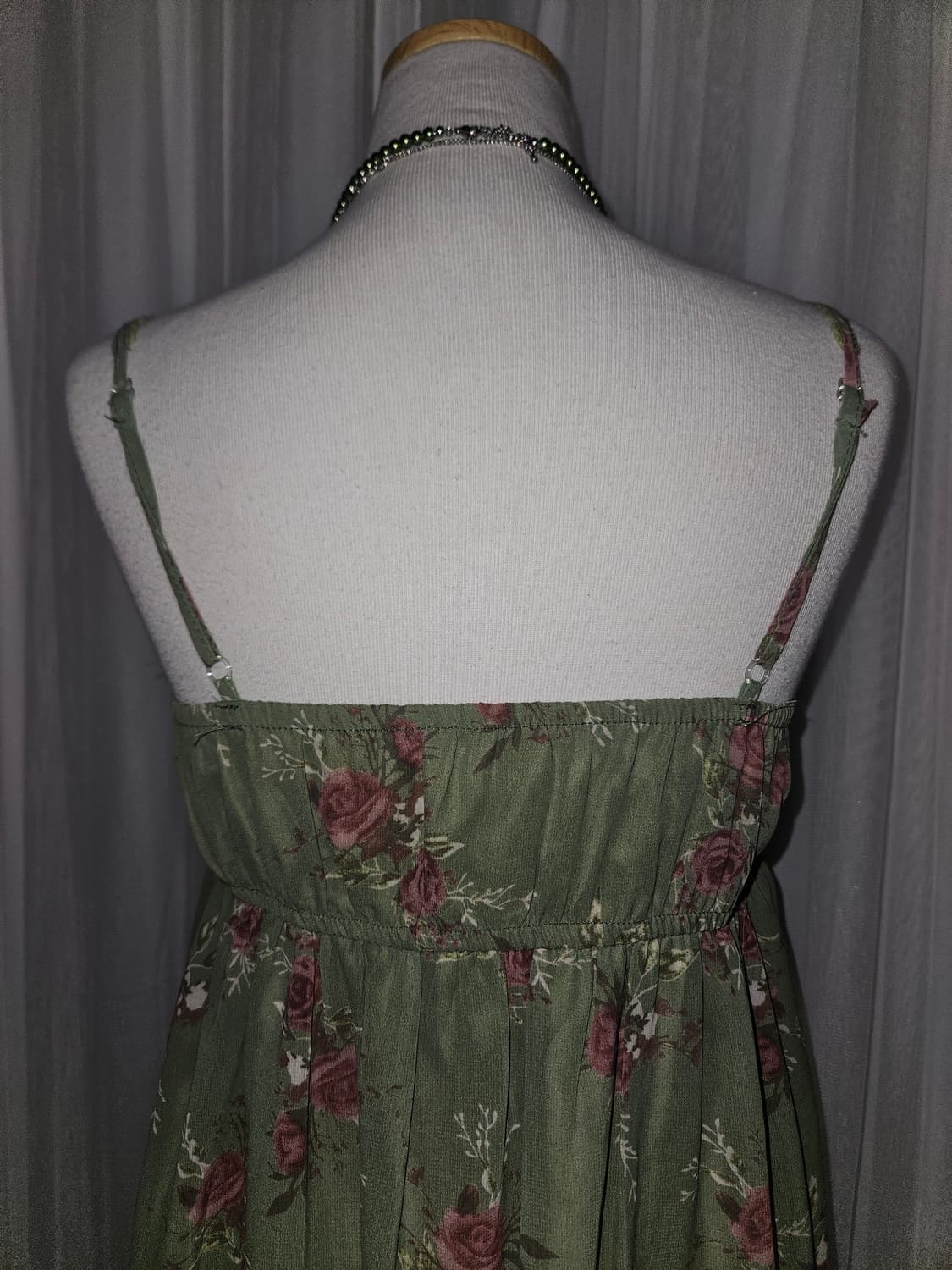 빈티지 로즈 그린가든 원피스 모리걸 히메갸루 페어리 그런지 니혼진 상품이미지6