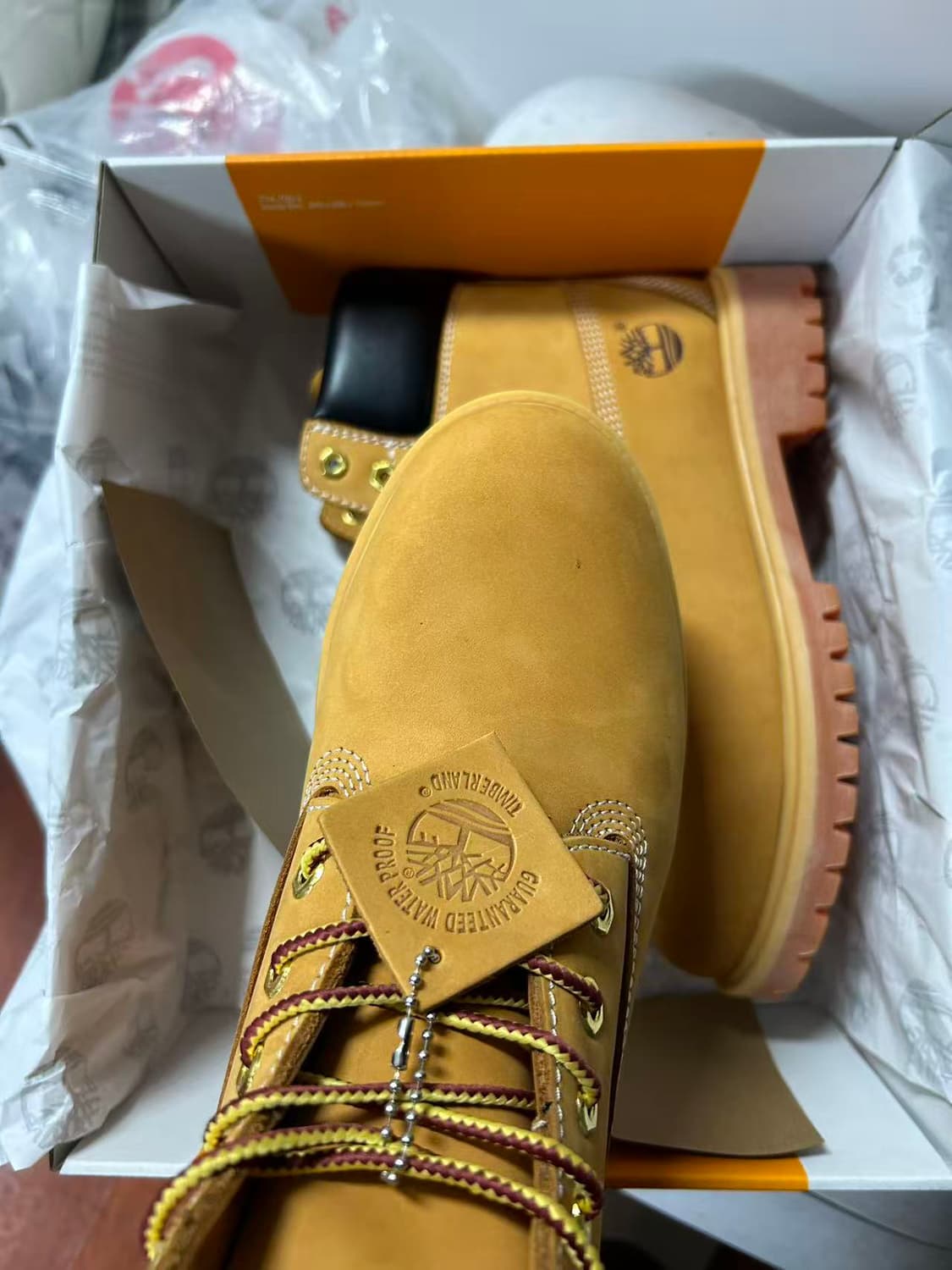 팀버랜드 프리미엄 6인치 워터프루프 부츠 위트 누벅 270mm 상품이미지3