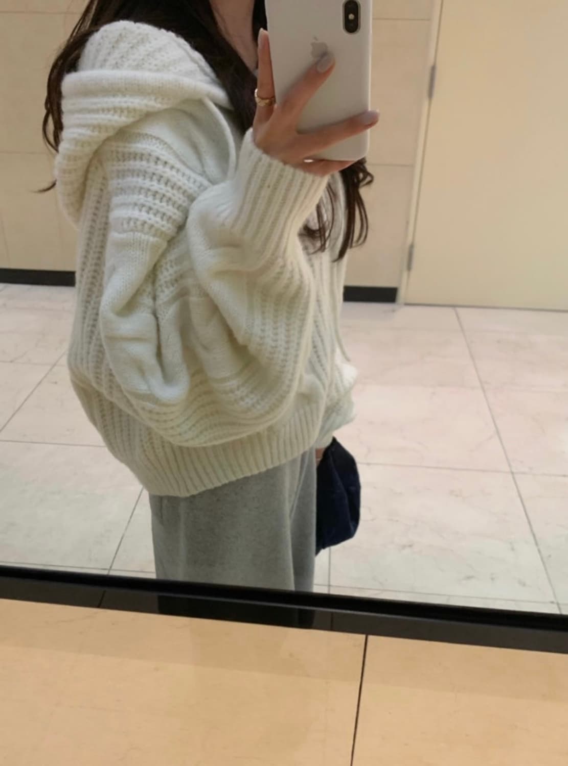 (새상품)베르니마켓 레이지 니트 후디 상품이미지3