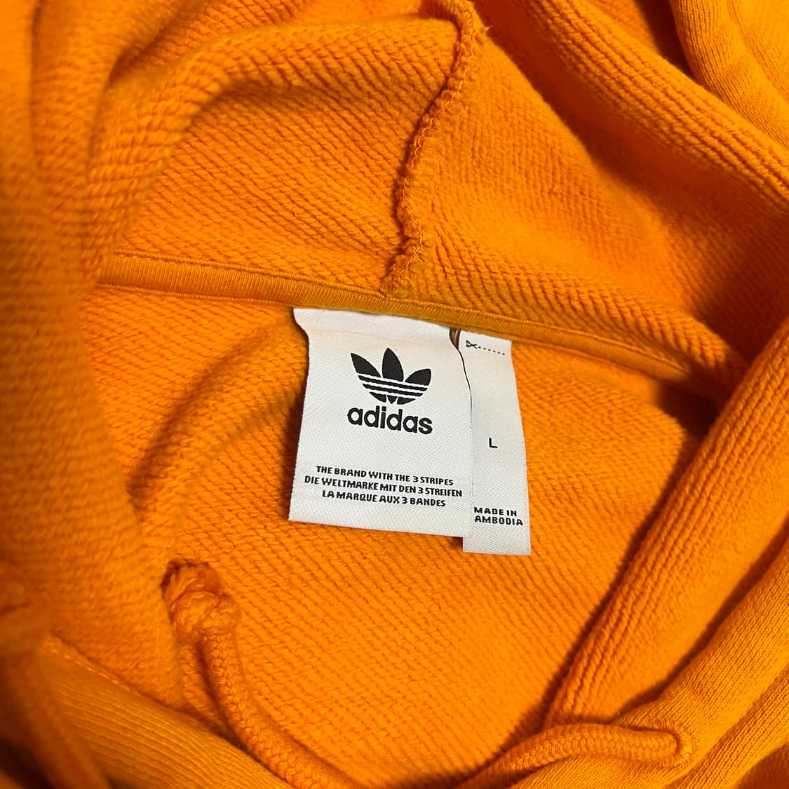 아디다스 트레포일 오렌지 후디 남(L) 여(F) 상품이미지4