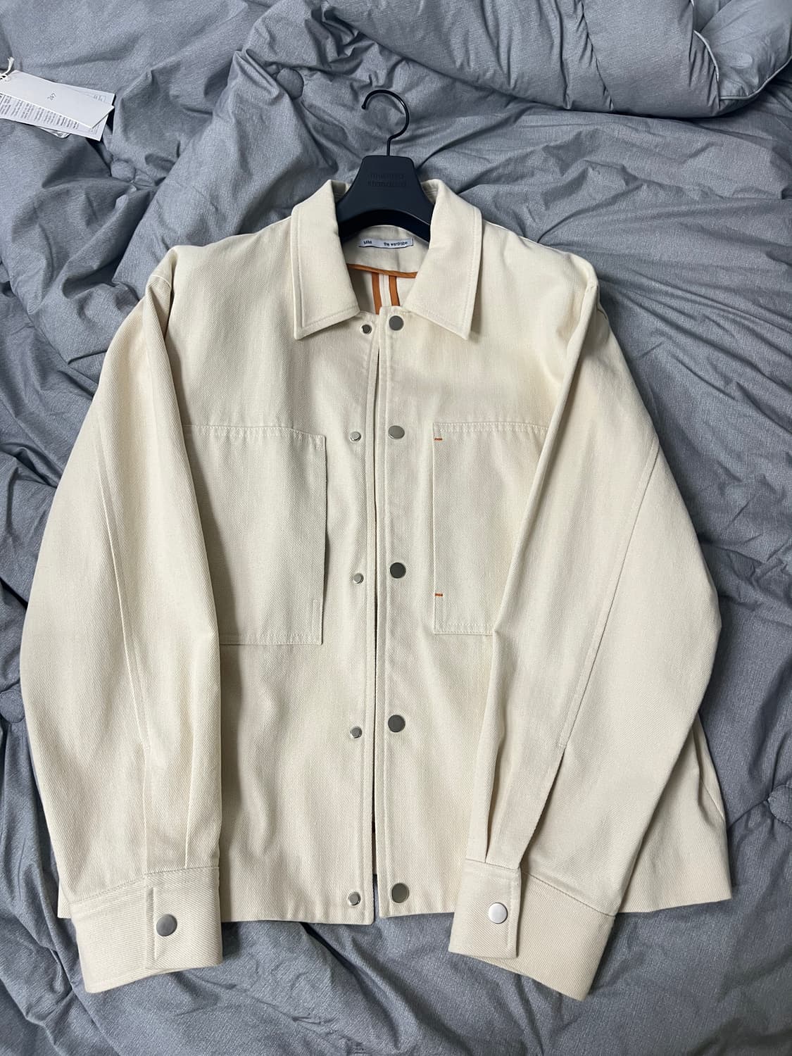 밈더워드로브 ELOY 포켓 데님 트러커 / 크림 / M 상품이미지4