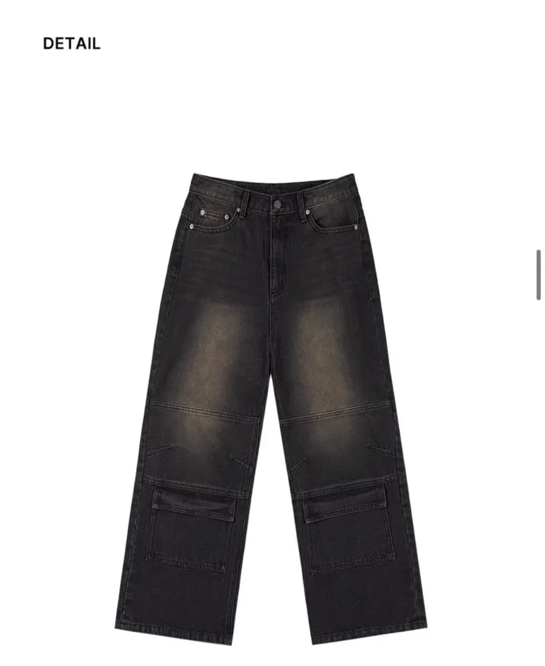 (L) 아워데이즈 빈티지 프론트 포켓 카고 데님 팬츠 BLACK 상품이미지9