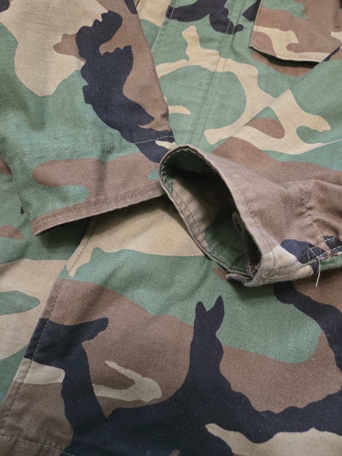 오리지널 US ARMY M65 필드 자켓 우드랜드(스몰/레귤러) 상품이미지3