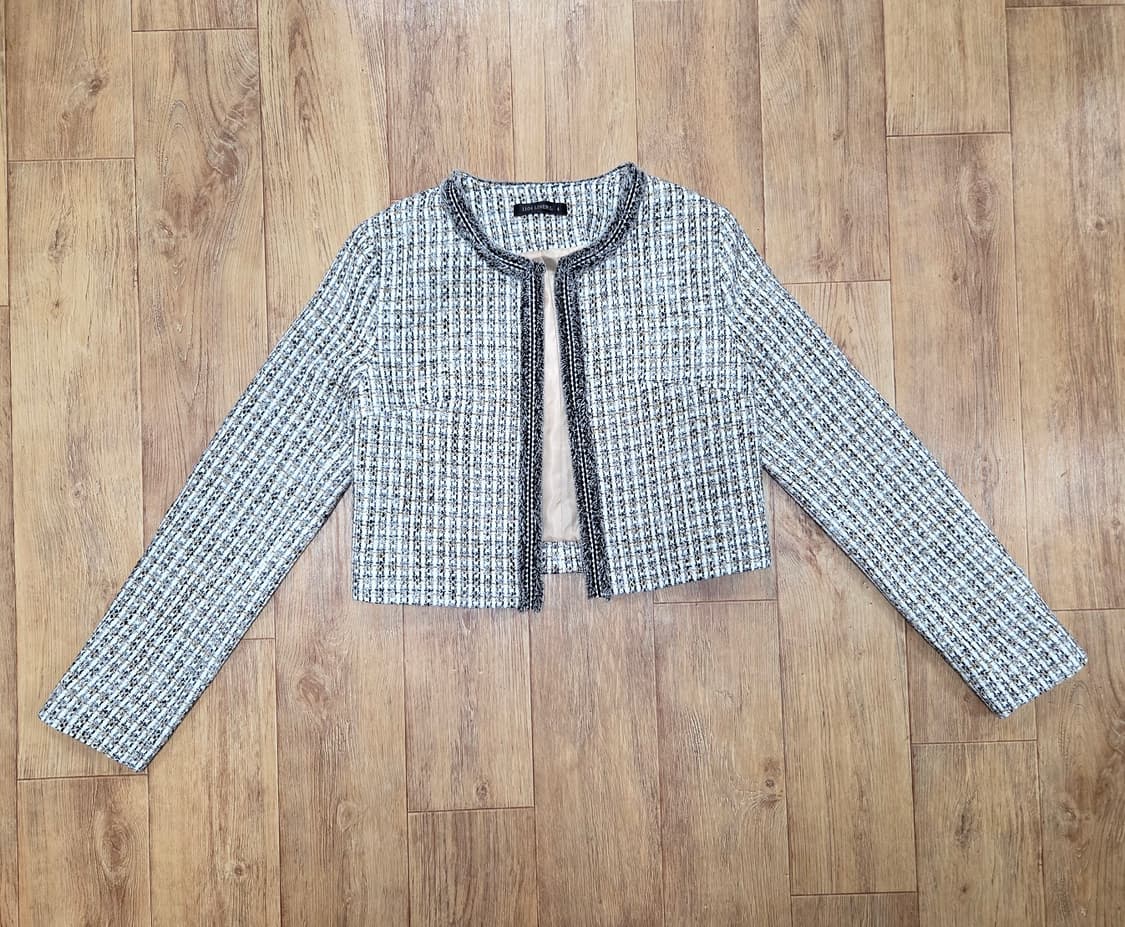 슈퍼린짱 1104라이너(1104LINER.L) 트위드 투피스 55 새상품 상품이미지4