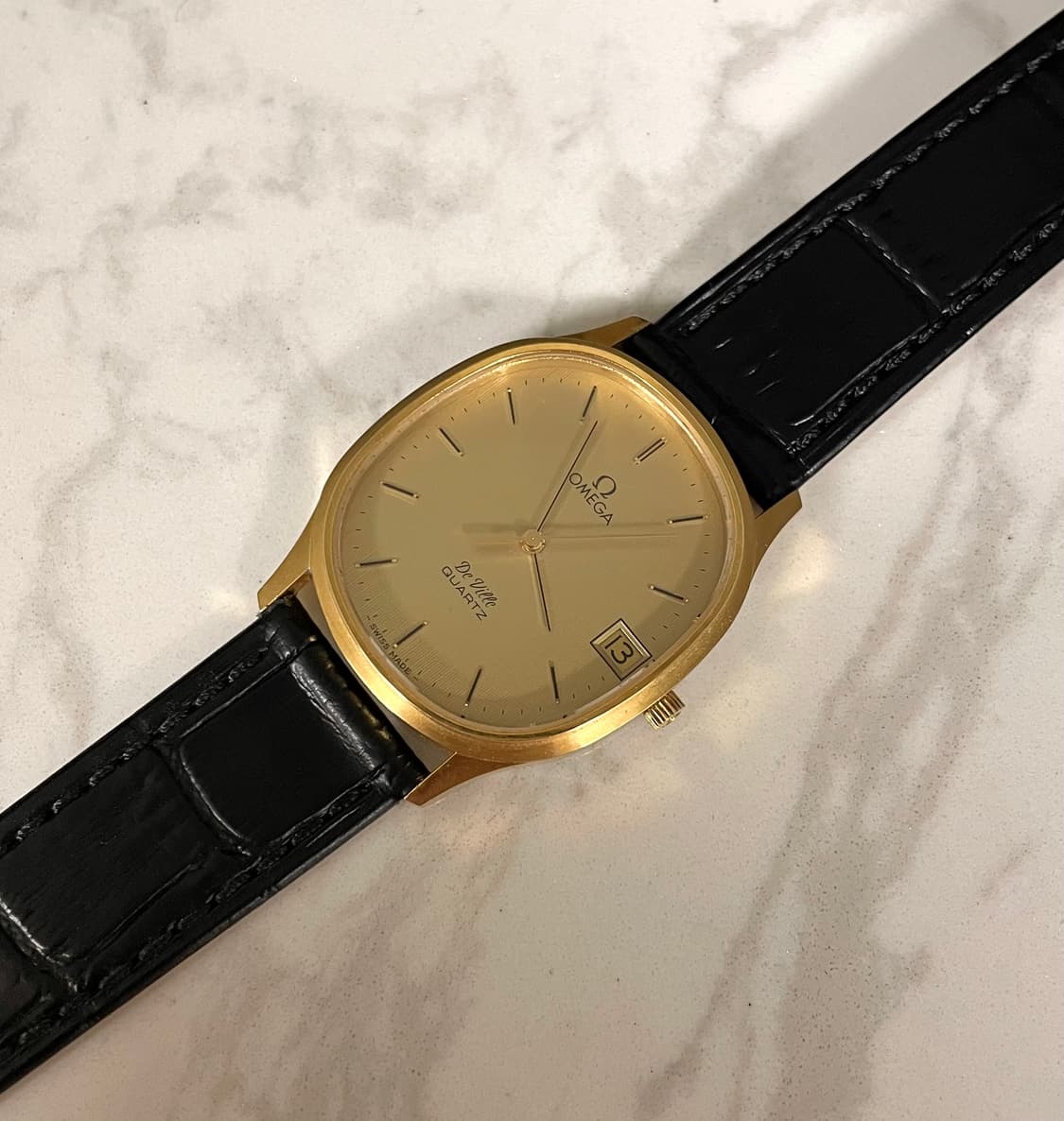 오메가 드빌 엘립스 빈티지 쿼츠 시계 상품이미지2
