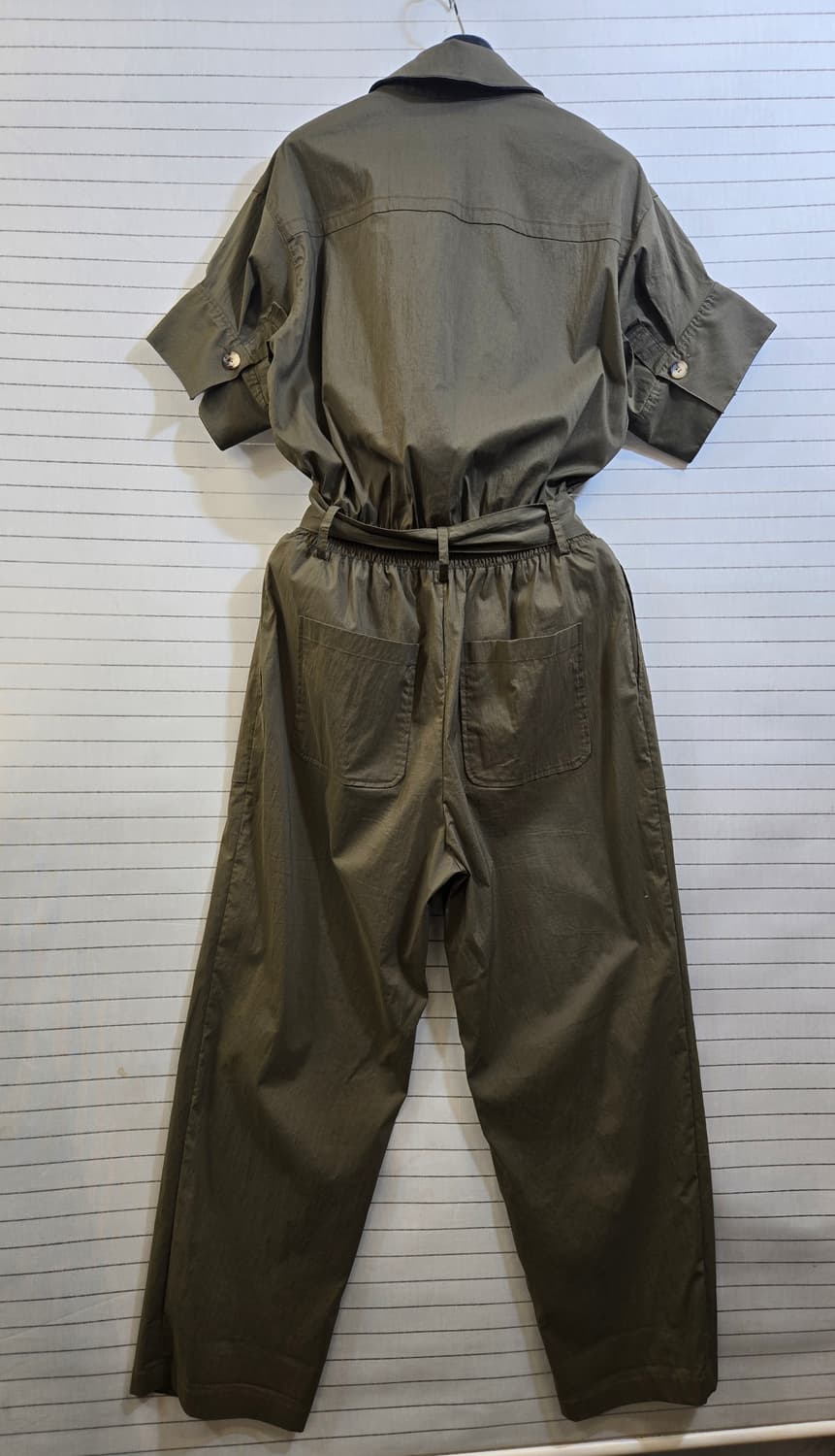 LANVIN 견100 혼방 점프수트 카키 상품이미지10