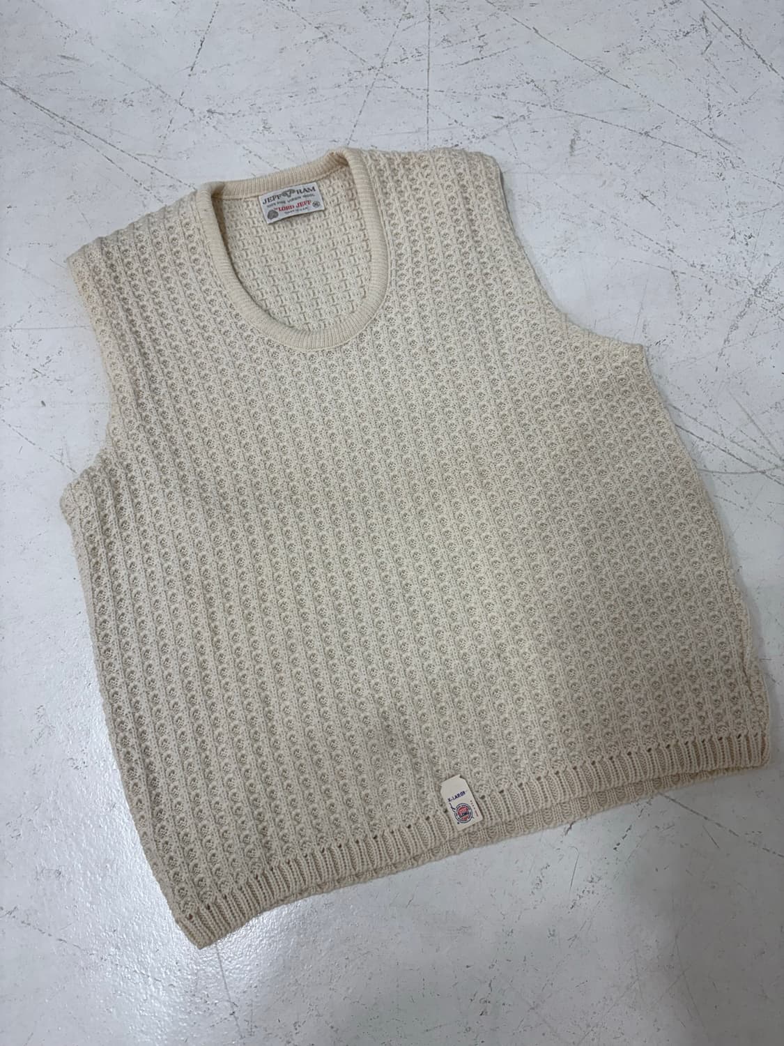70-80’s Lord Jeff Virgin Wool Knit Vest 상품이미지2