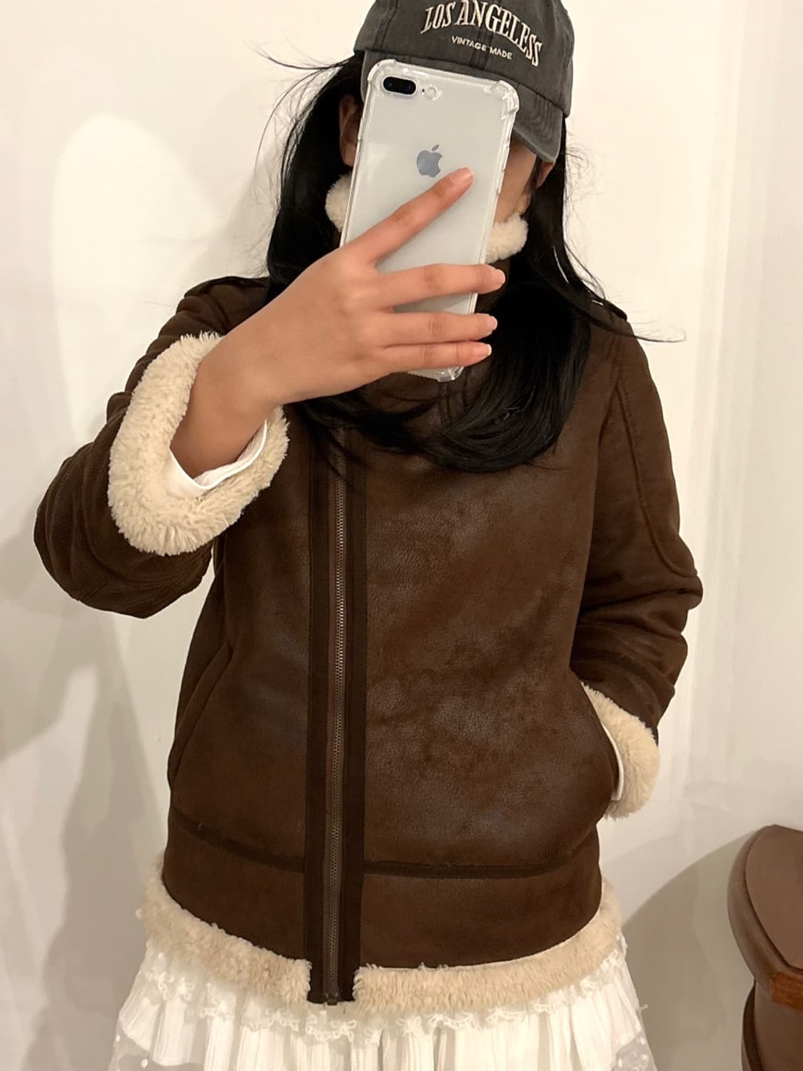 게스 브라운 무스탕 상품이미지1