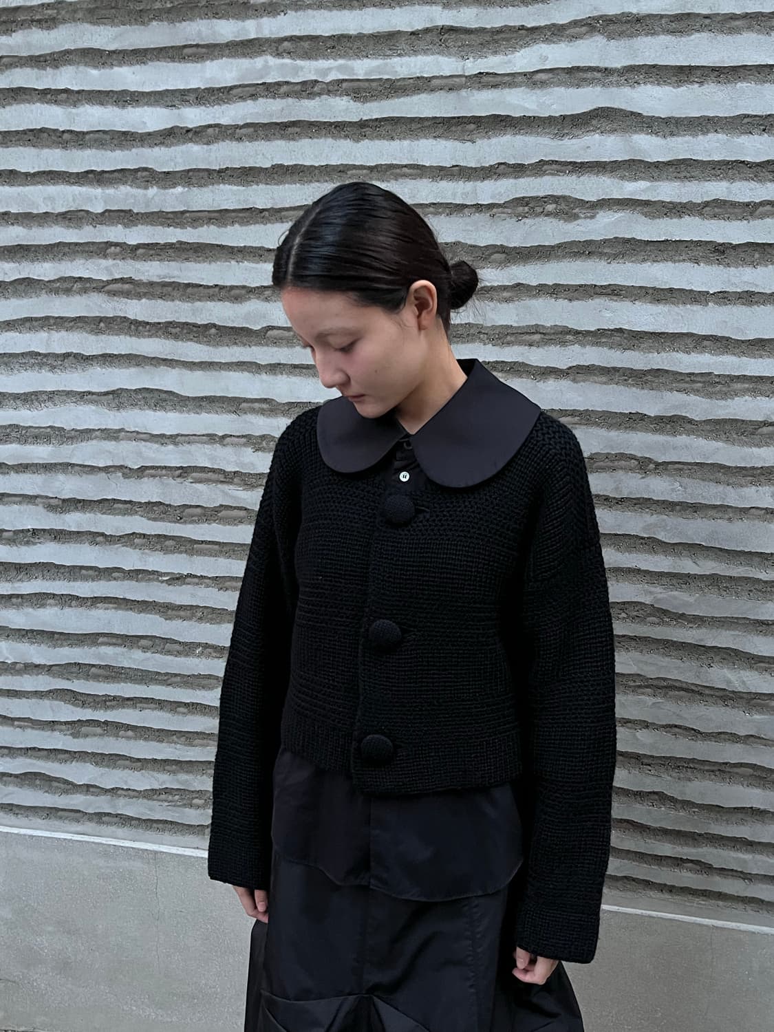 꼼데가르송 트리콧 버튼 가디건 상품이미지1