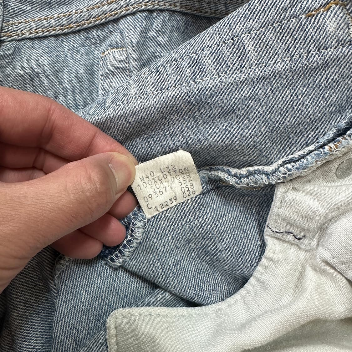 80s USA 리바이스 501 STF 블루 진 데님 팬츠 38 상품이미지9