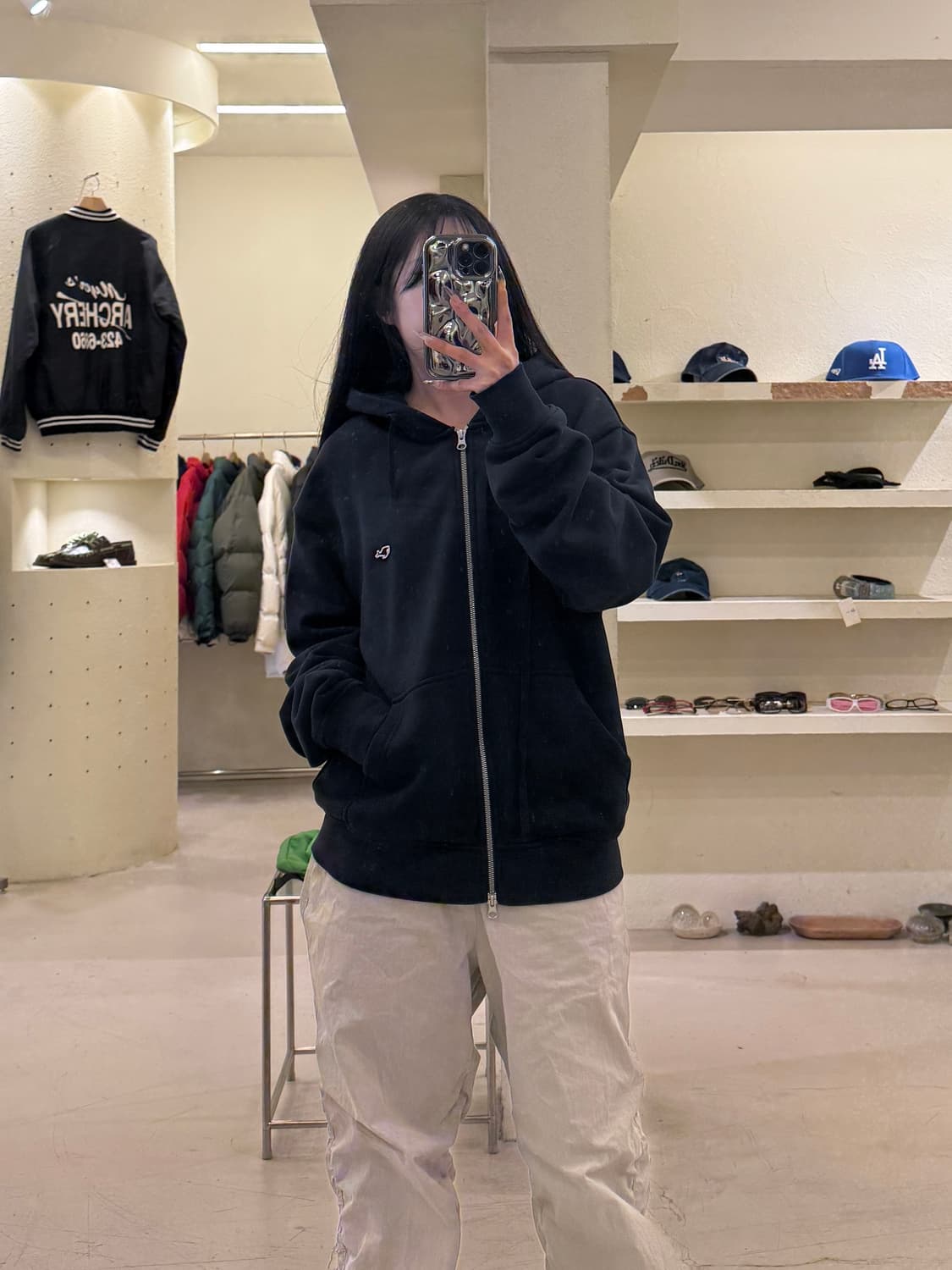 네이더스 로고 후드집업 U1050 상품이미지1