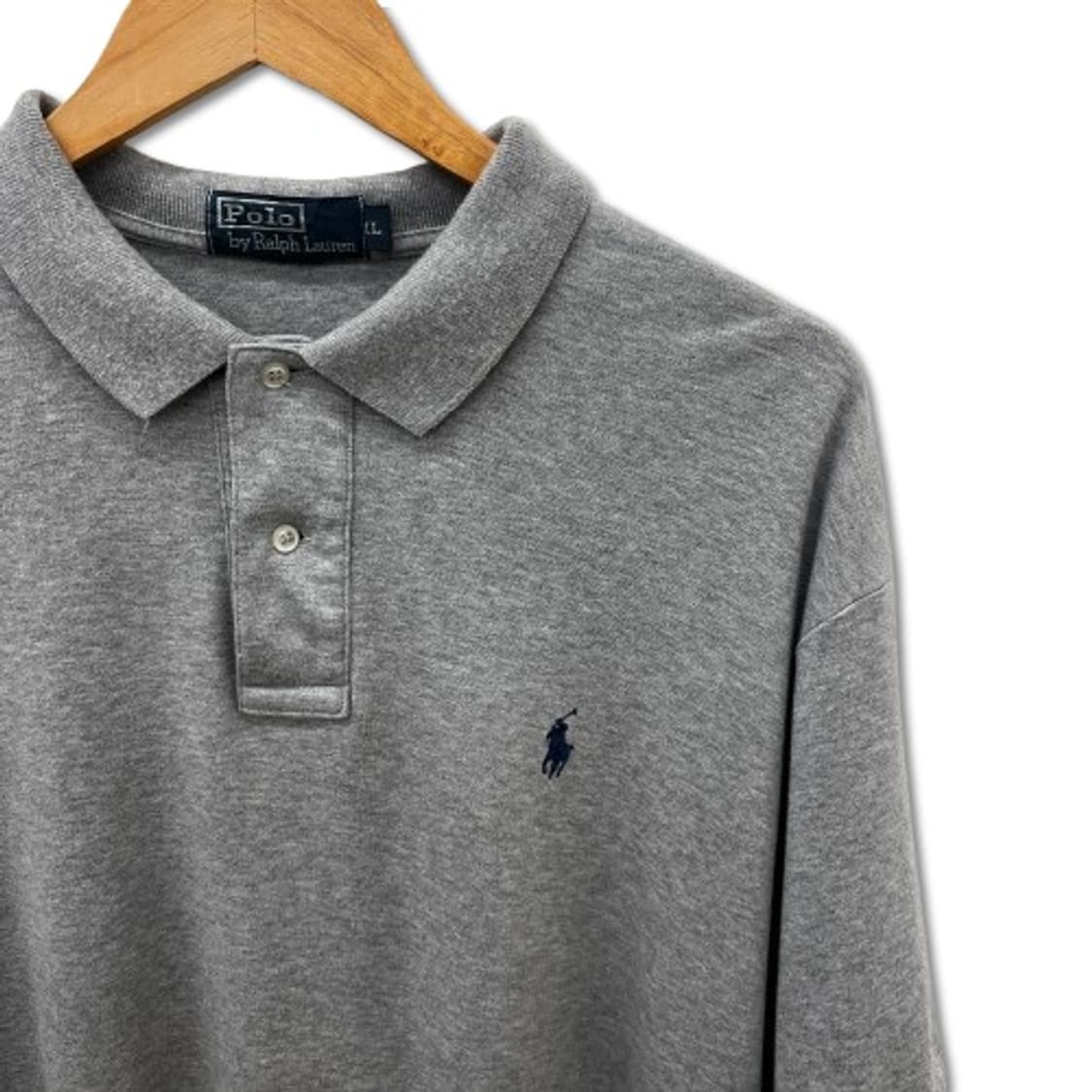 폴로 랄프로렌 반팔 카라 그레이 티셔츠 상품이미지4
