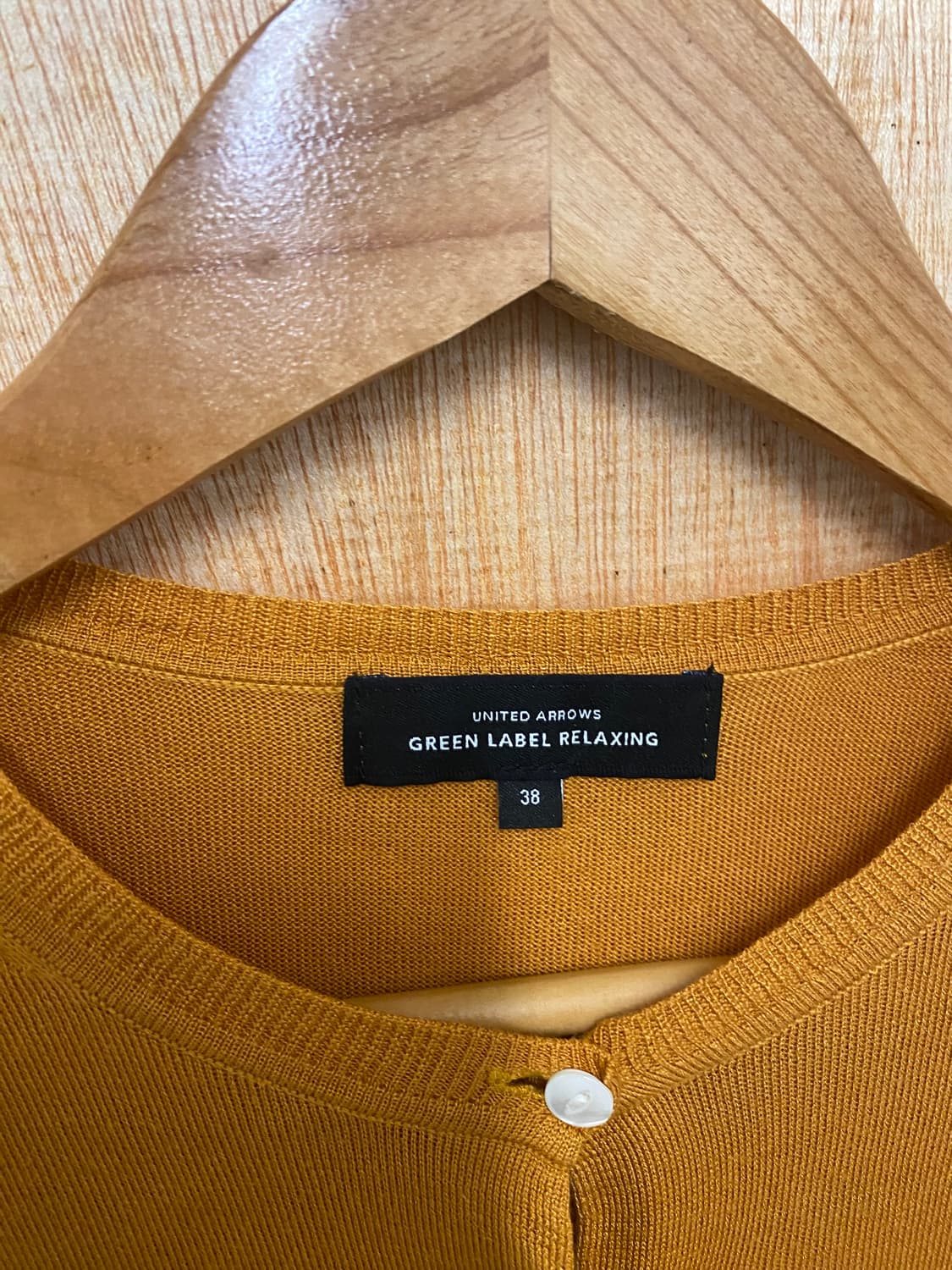 UNITED ARROWS collarless cardigan 실크 가디건 상품이미지5