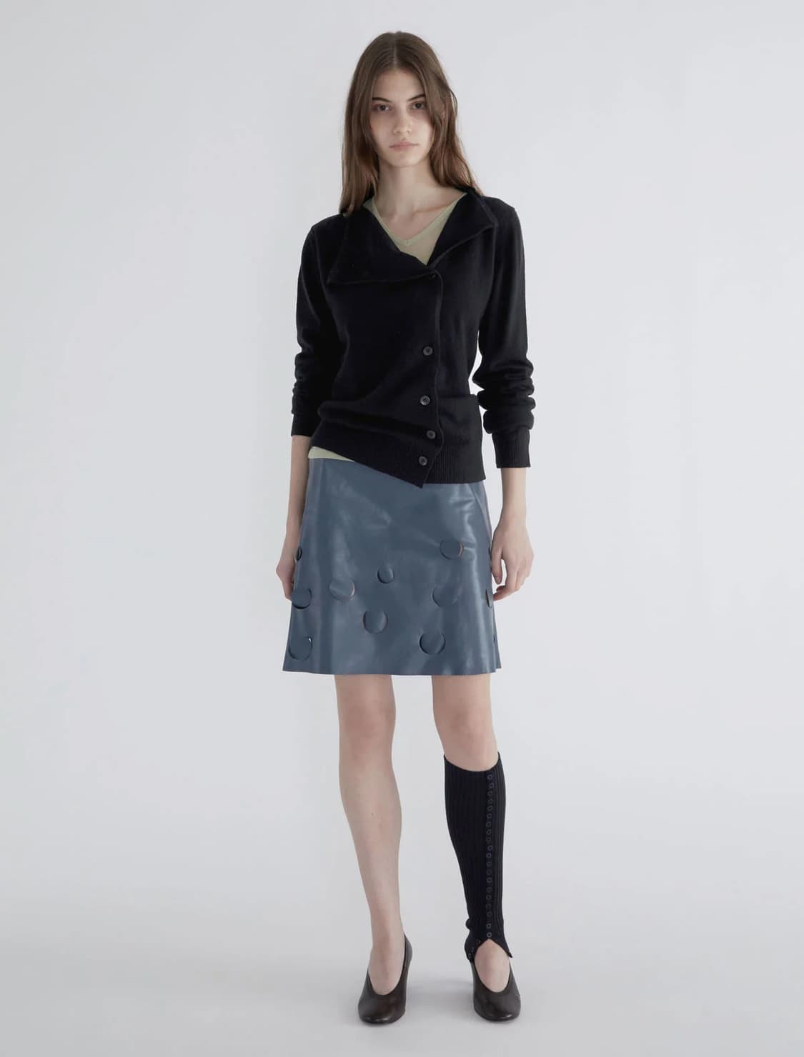 (XS,S,M) 팔로마울 NO2309 DONALTI 가디건 블랙 상품이미지1