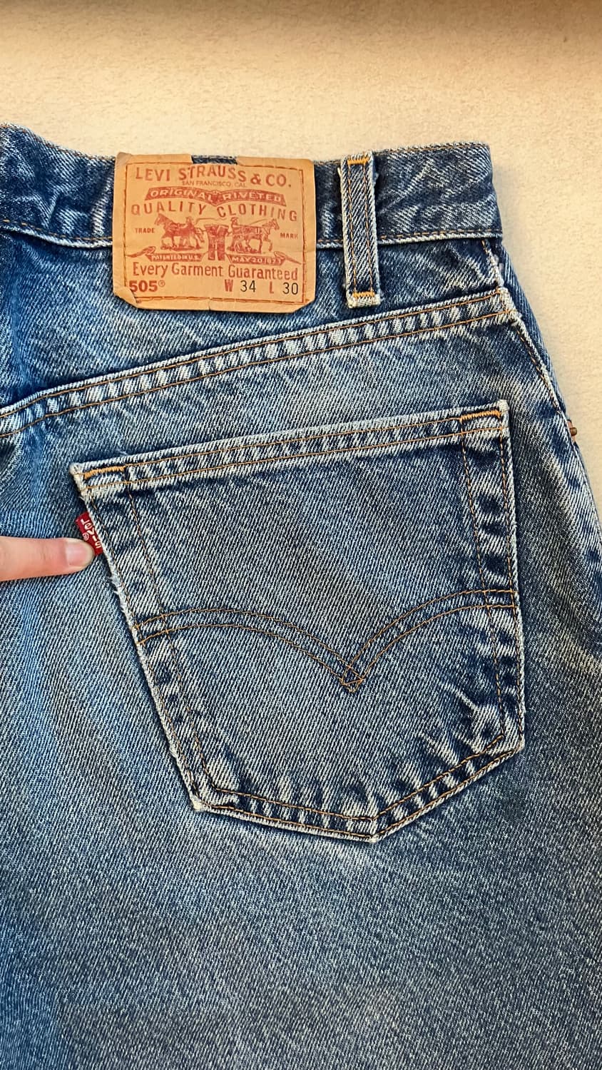 Levi’s damaged 505 (made in USA) 상품이미지6