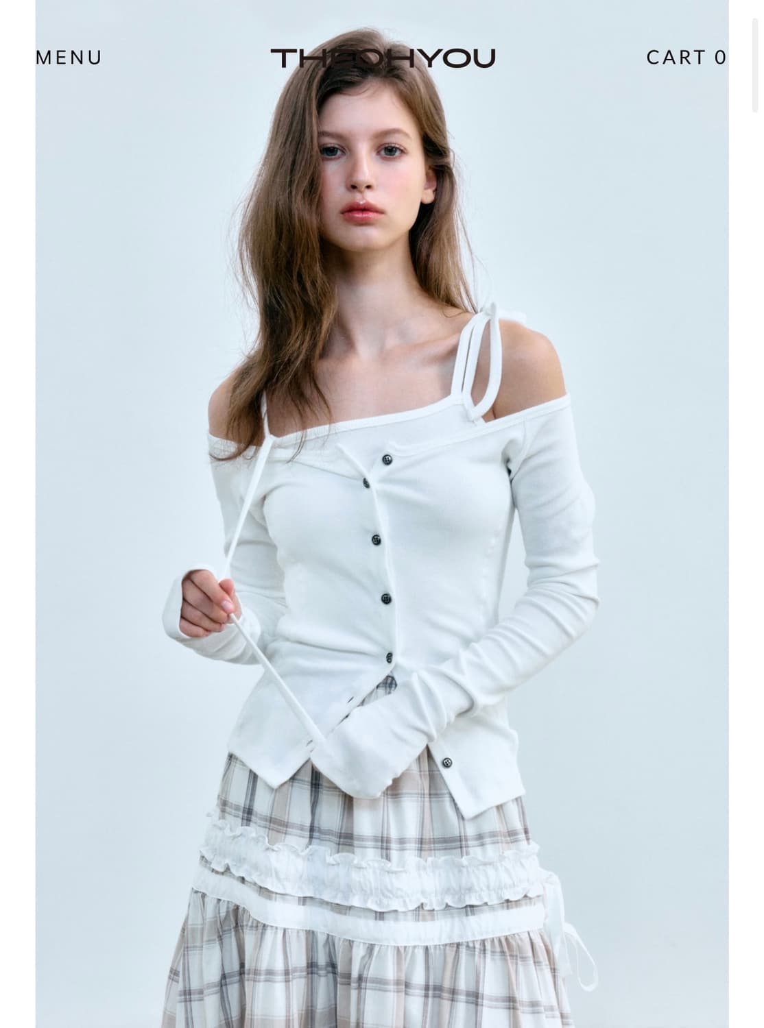 더오유 LAYERED CARDIGAN 상품이미지1