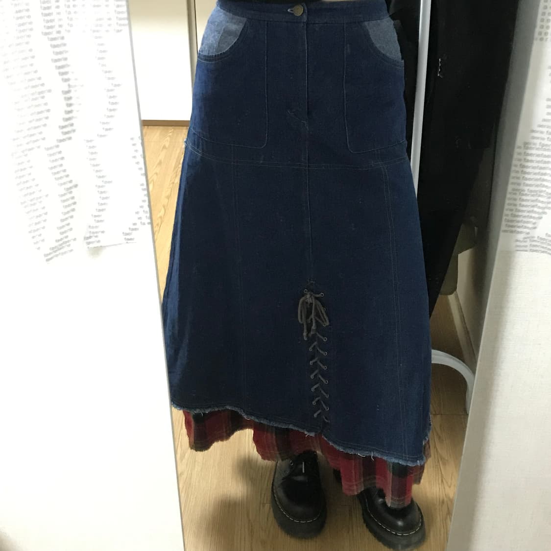 빈티지 청패치 스커트 상품이미지1