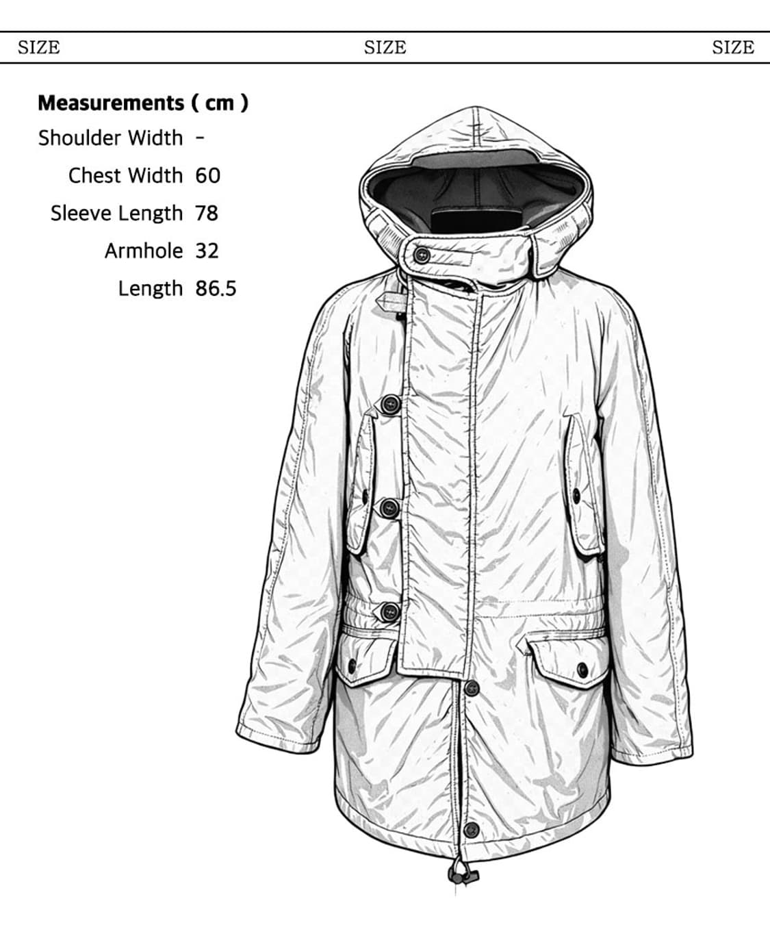 Issey Miyake MEN 퀼팅 라이너 후드 코트 상품이미지3