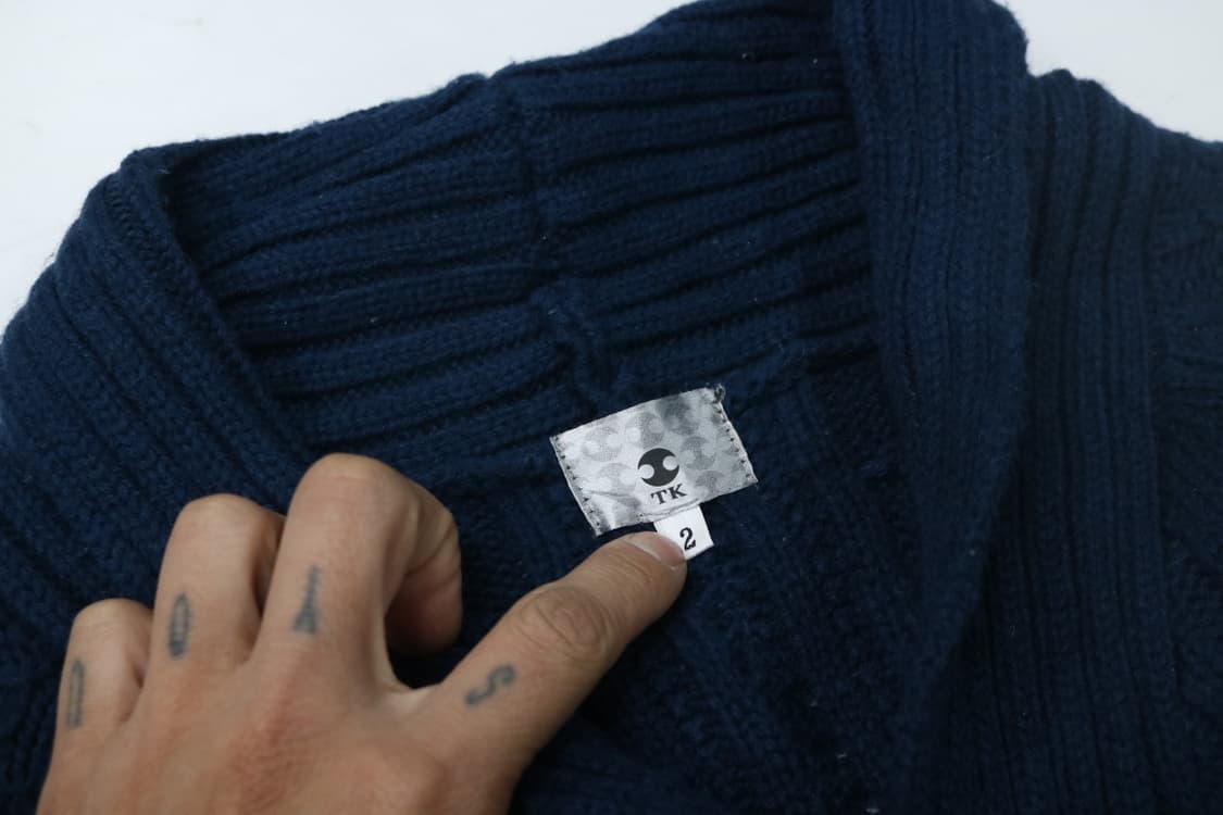 타케오키쿠치 울혼방 스트라이프 니트 가디건 상품이미지5