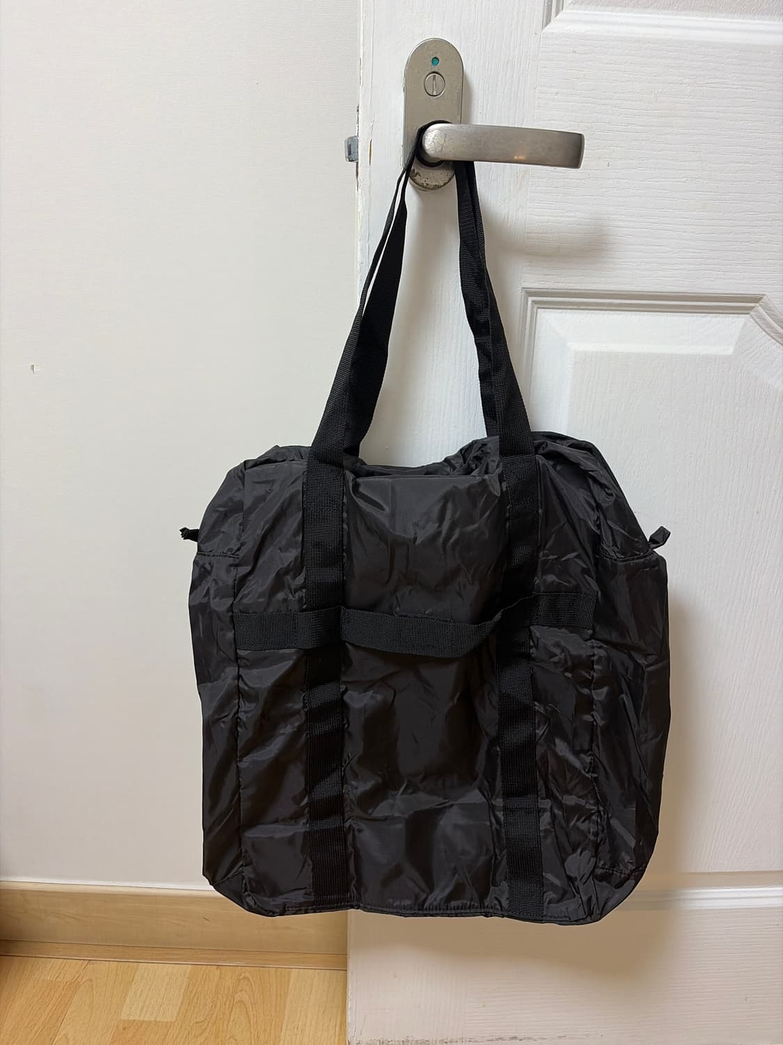 (블랙) 무인양품 포케터블 보스턴백 세로형 무지 MUJI bag 상품이미지3