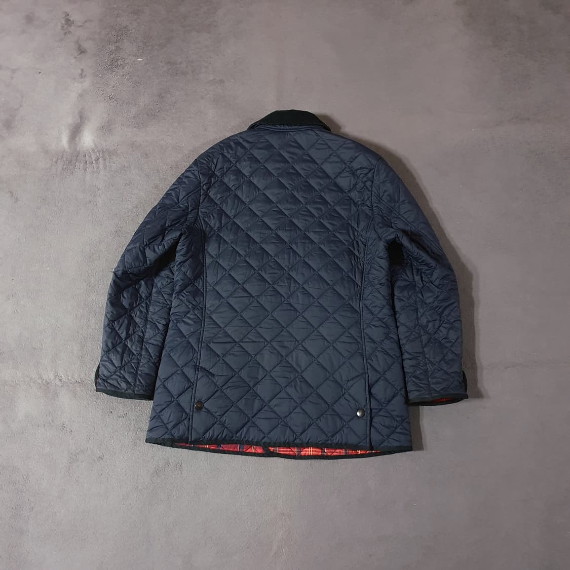 바버 퀼팅 자켓 M 네이비 상품이미지3