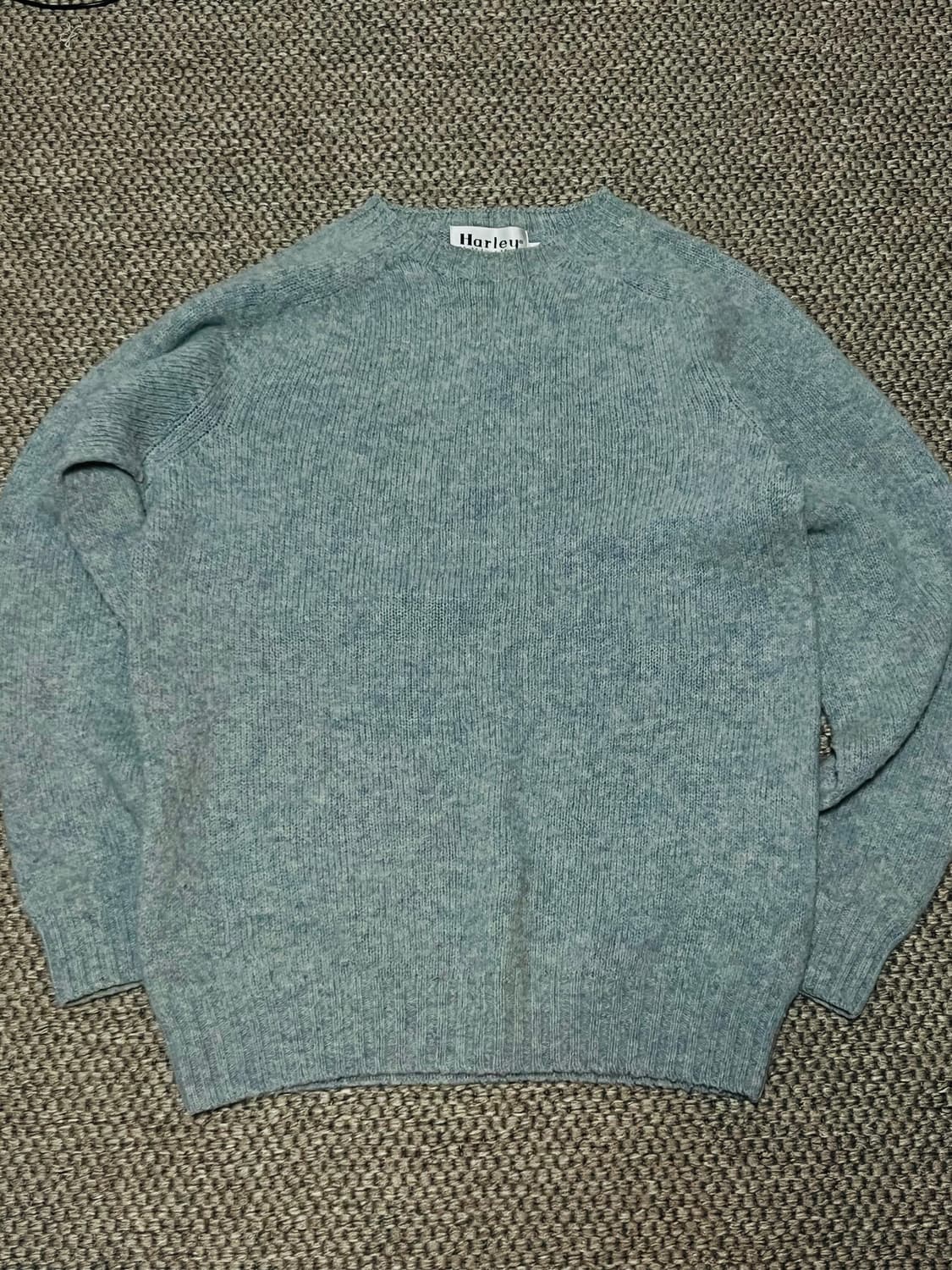 할리오브스코틀랜드 쉐기독 니트 - sea perl컬러 M 상품이미지1