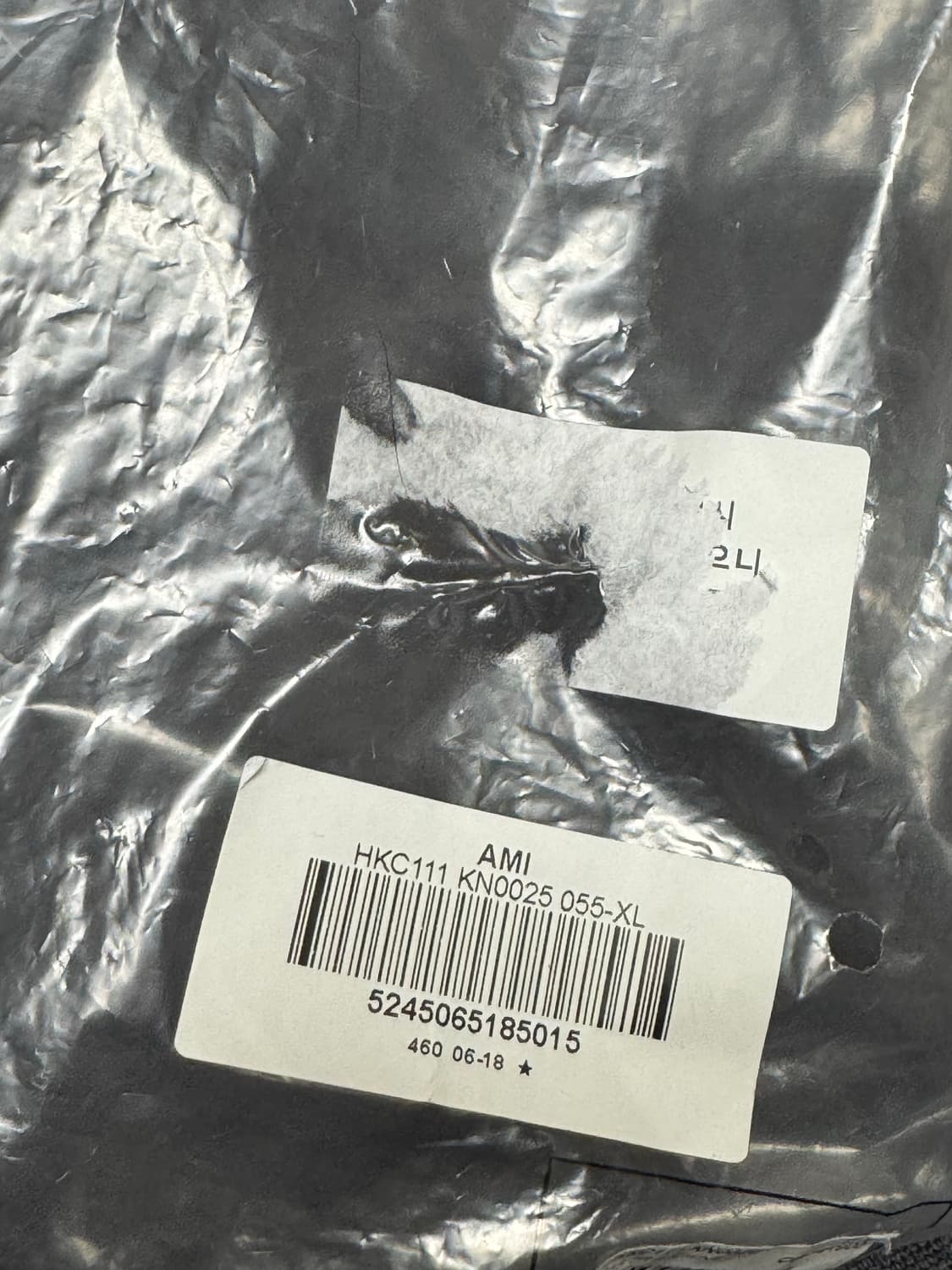 [XL] 아미 스몰 하트 로고 울 가디건 헤더 그레이 상품이미지4