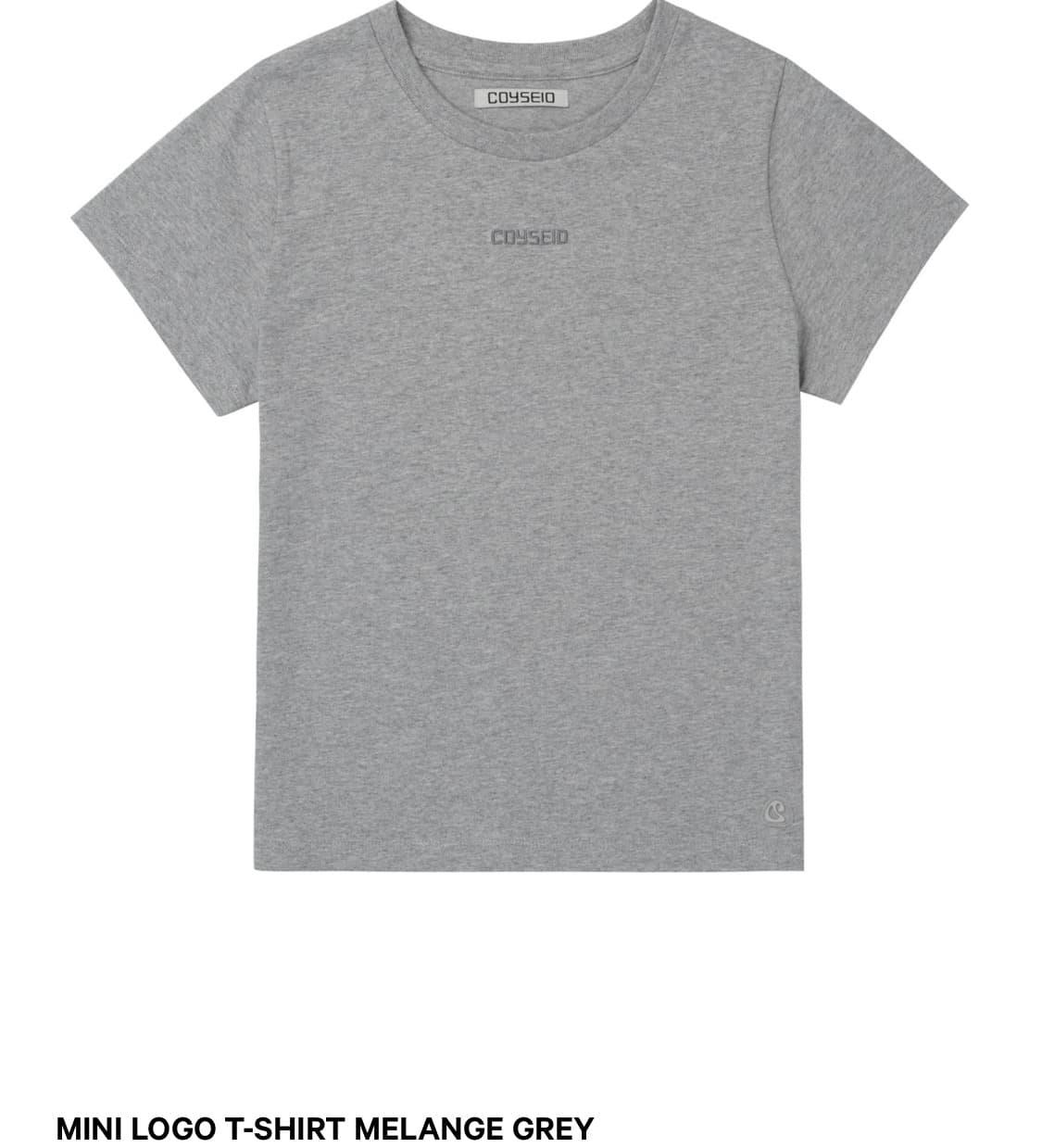 coyseio melange grey logo Tshirt 상품이미지1