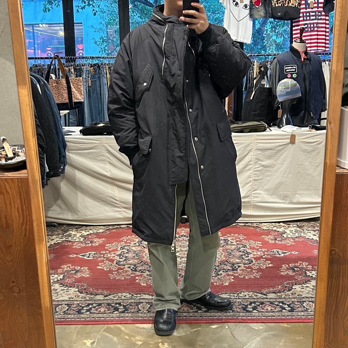 XL) 송지오 옴므 패러슈트 돌먼 구스다운 패딩 자켓 상품이미지10