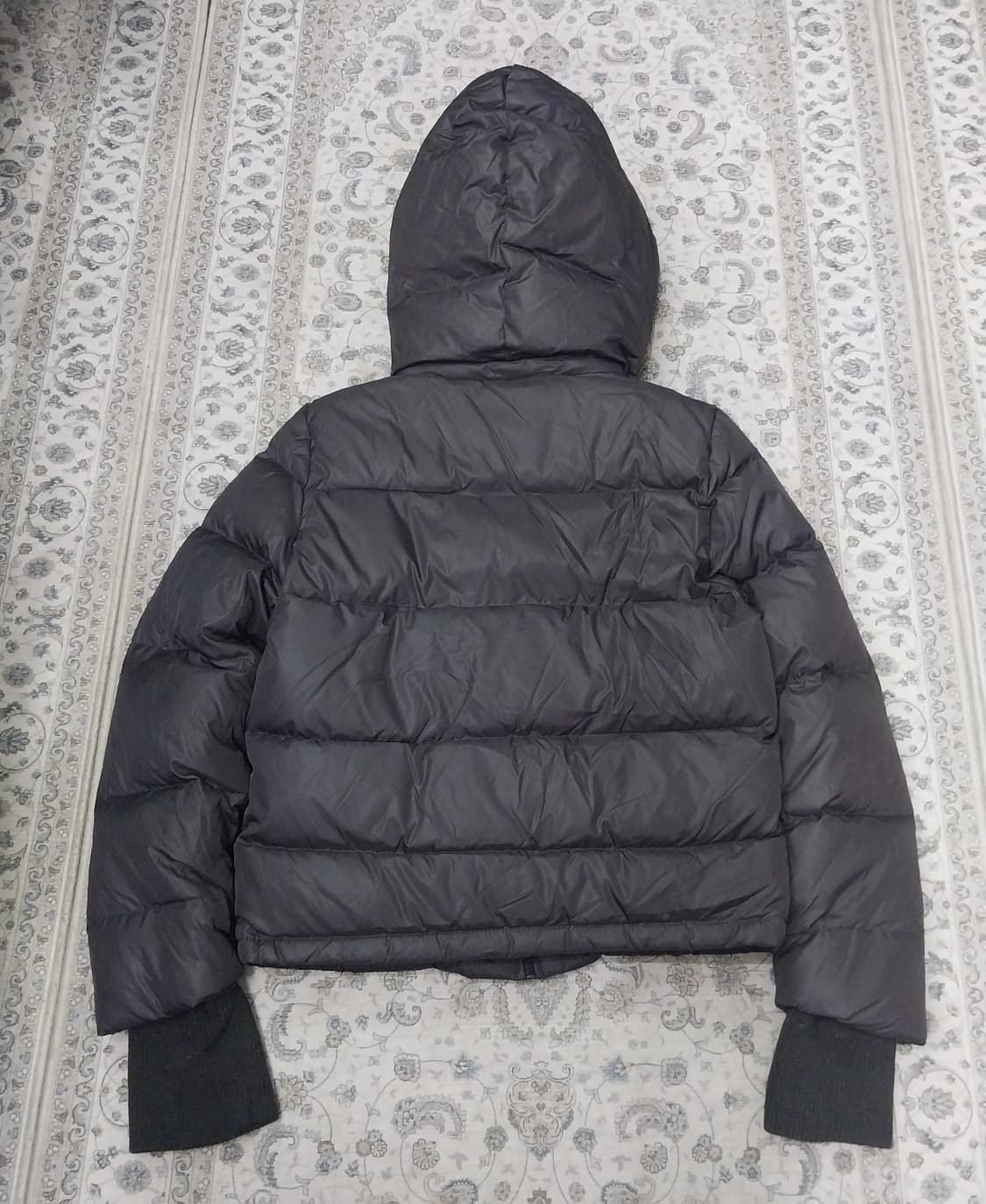 코데즈 컴바인 다크브라운 숏 패딩 (후드분리됨) 상품이미지3