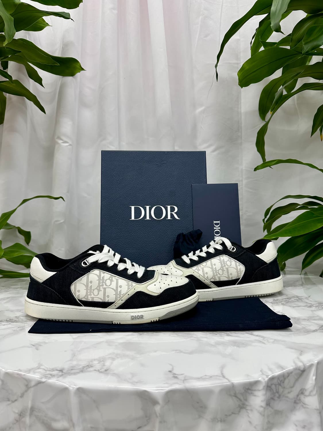 [풀구성/43] 디올 B27 로우탑 스니커즈 블랙 상품이미지1
