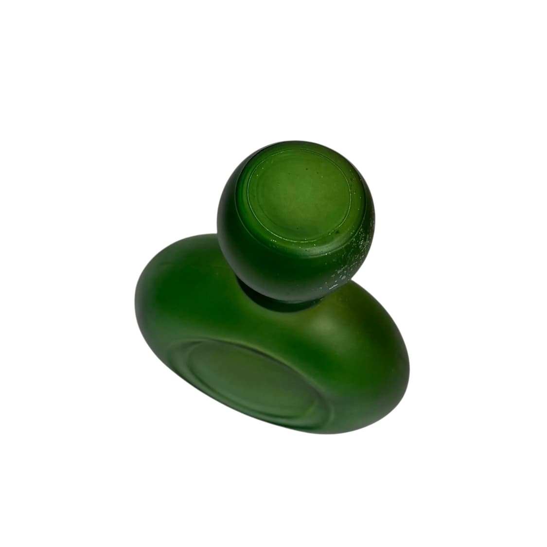 80s 프로스트 그린 글라스 보틀오브제 상품이미지4