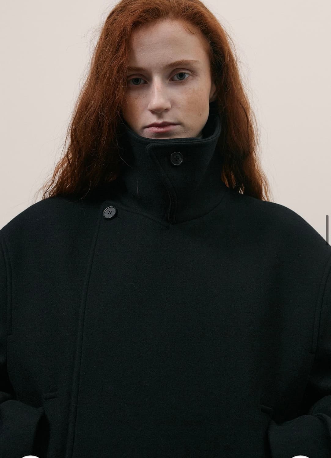 [1사이즈] 라벨아카이브 프리미엄 울 더블 브레스티드 코트 블랙 상품이미지6