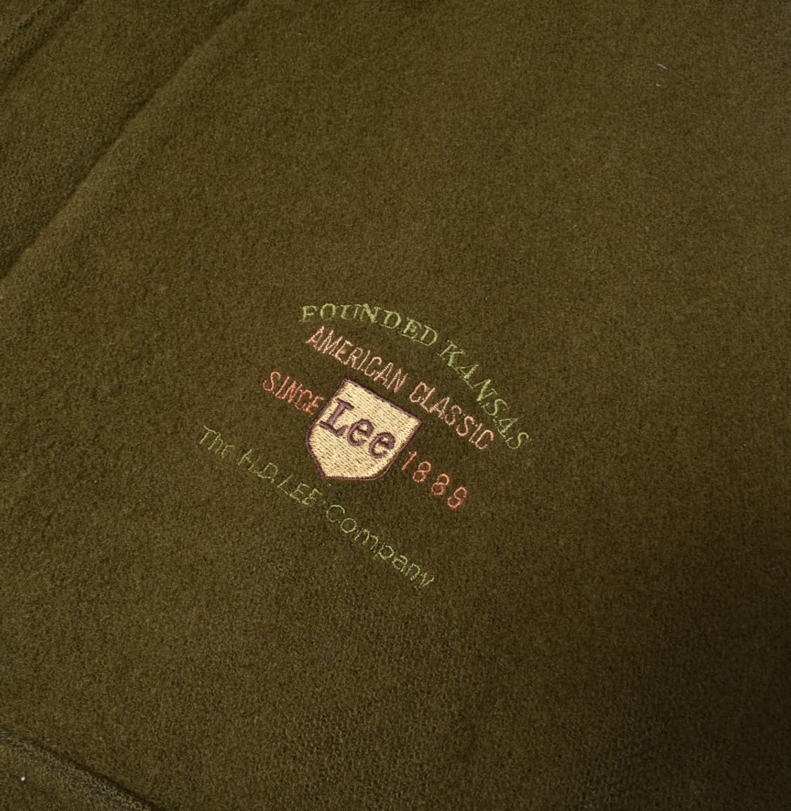 90S LEE 울 레더코튼 항공점퍼 봄퍼 자캣 반티지 L N0726 상품이미지5