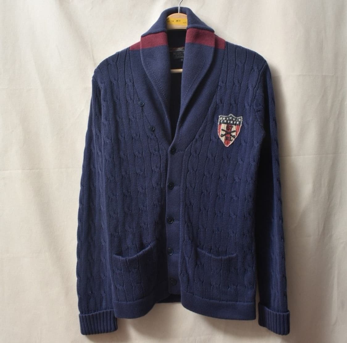 폴로 랄프로렌 케이블 가디건 M M0166 상품이미지1