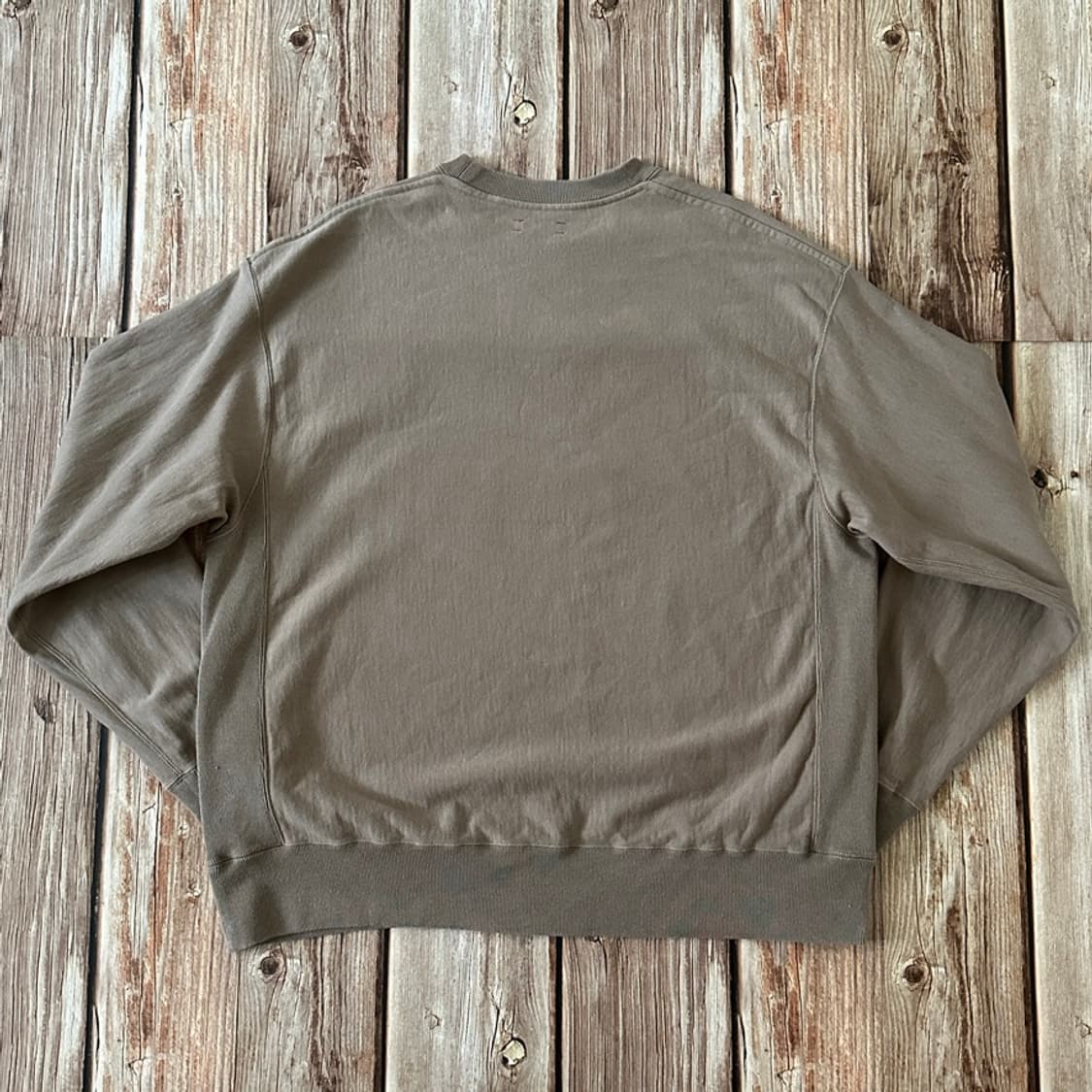 unfil 언필 리버스위브 스웻셔츠 4 사이즈 베이지 색상 상품이미지2