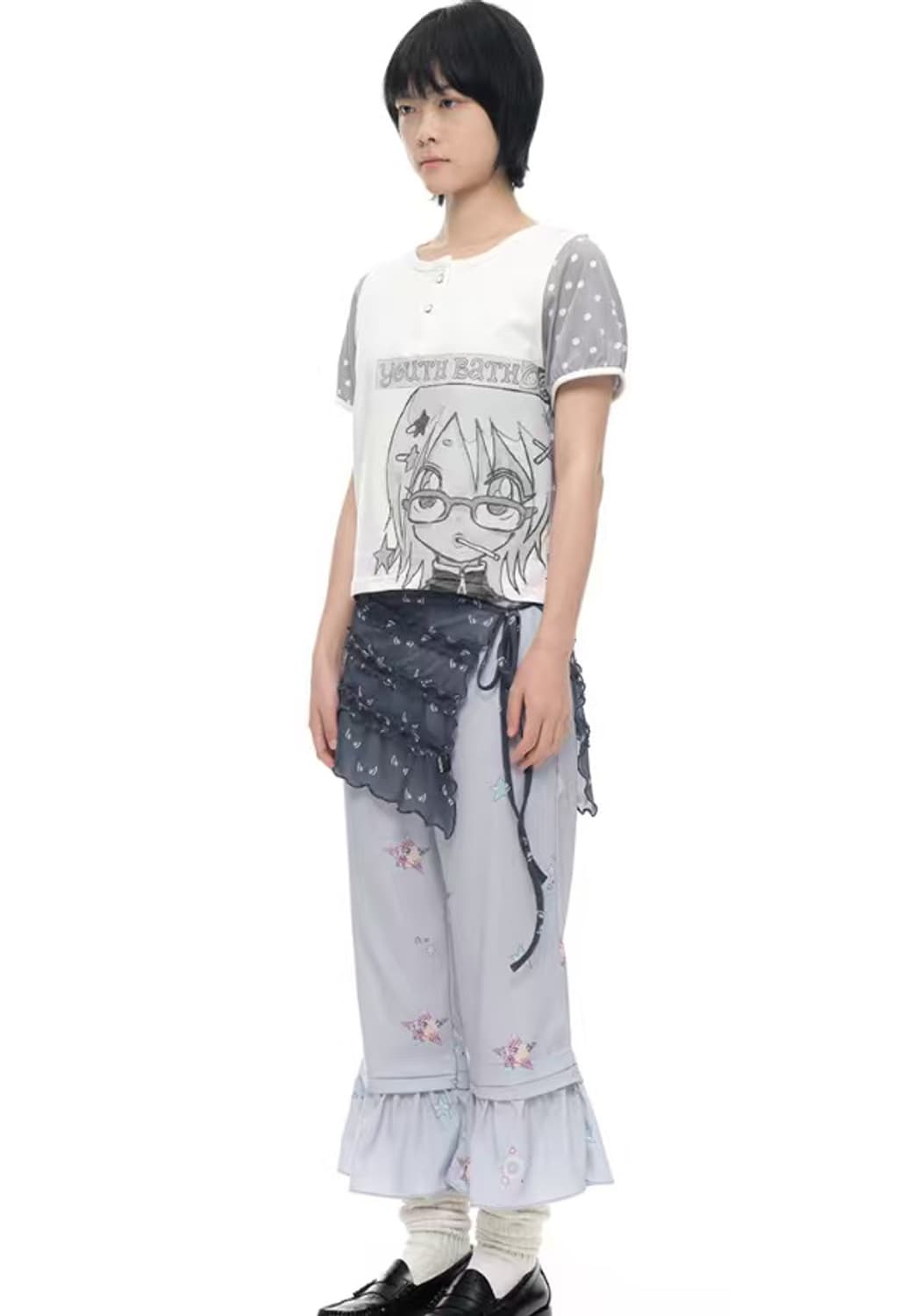 YOUTHBATH YB x Oliwa Dot Puff Sleeve Hen 상품이미지2